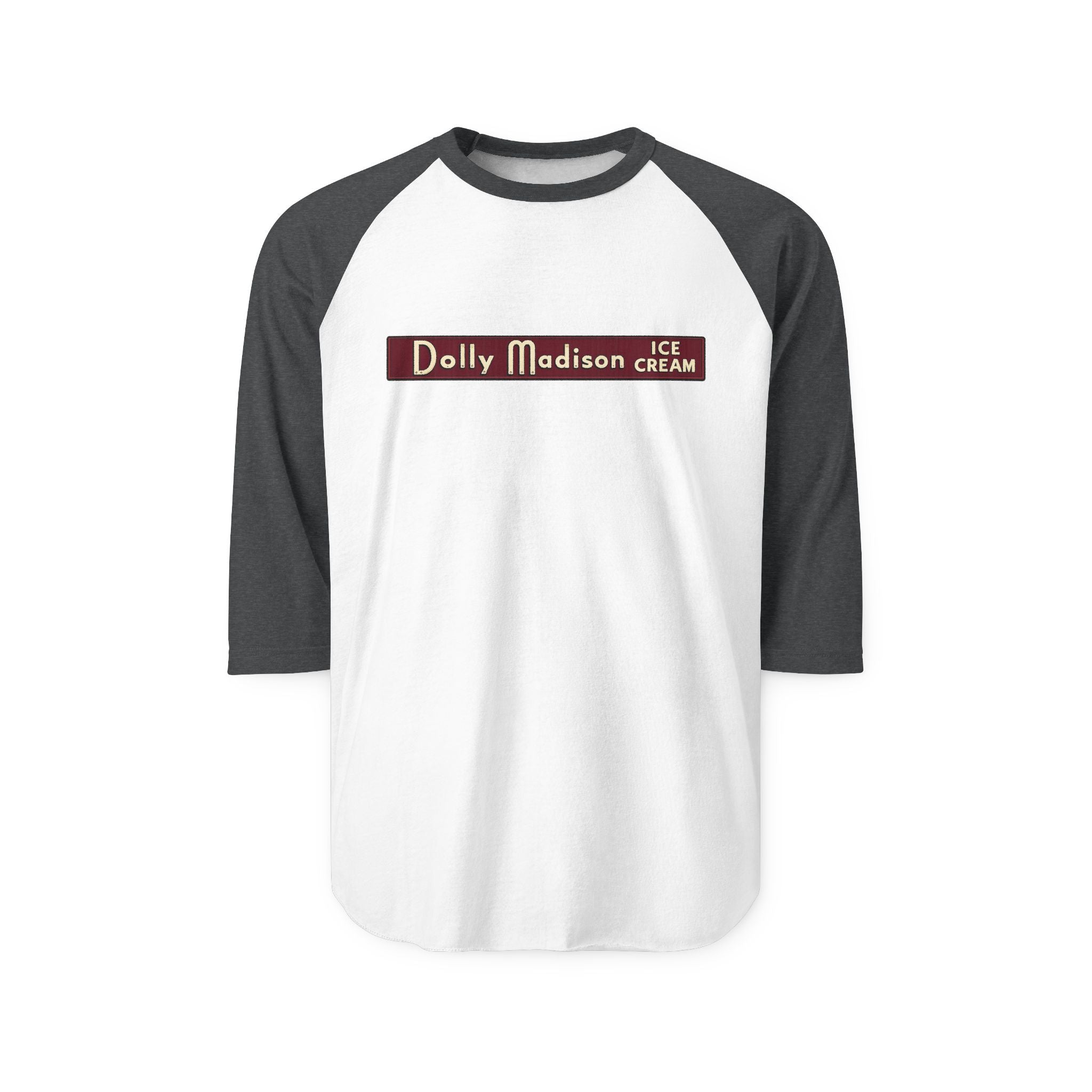 DOLLY MADISON logo | Retro Baseball Tee