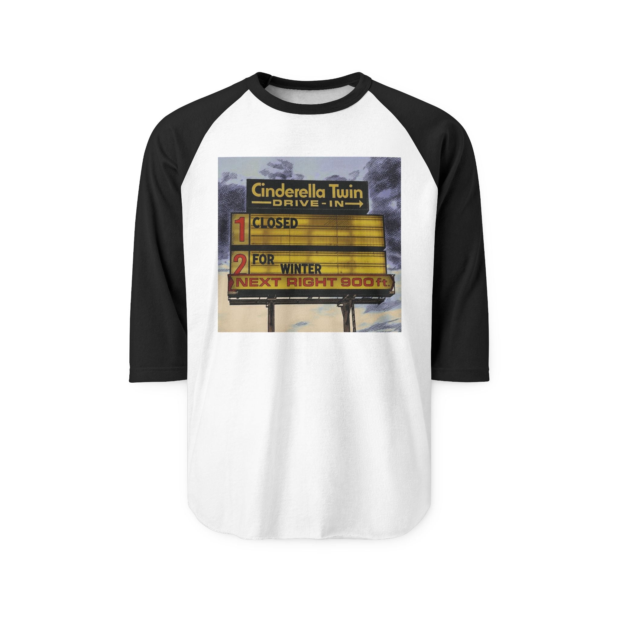 CINDERELLA TWIN DRIVE IN | Retro Baseball Tee