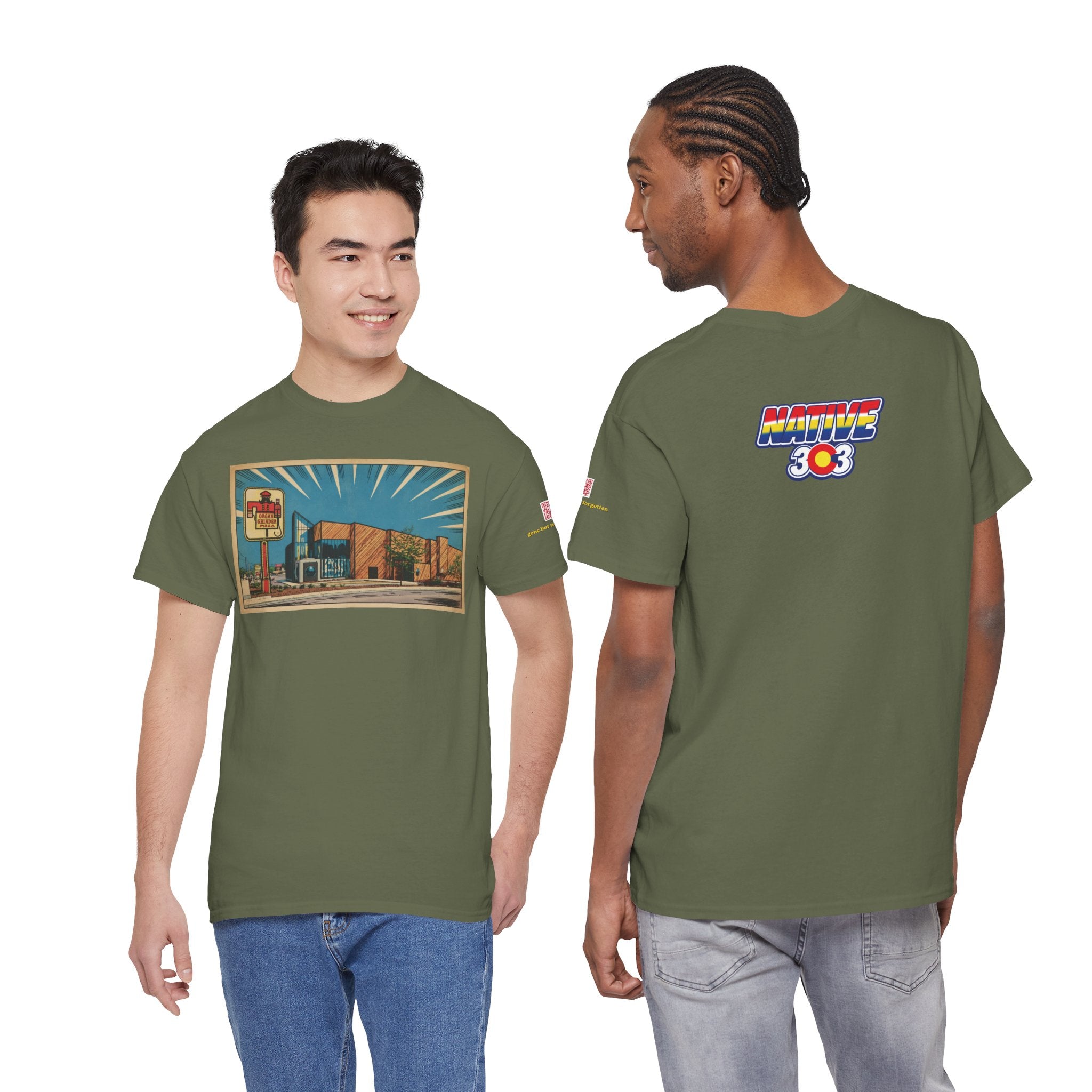 Organ Grinder comic style - vintage Denver gear