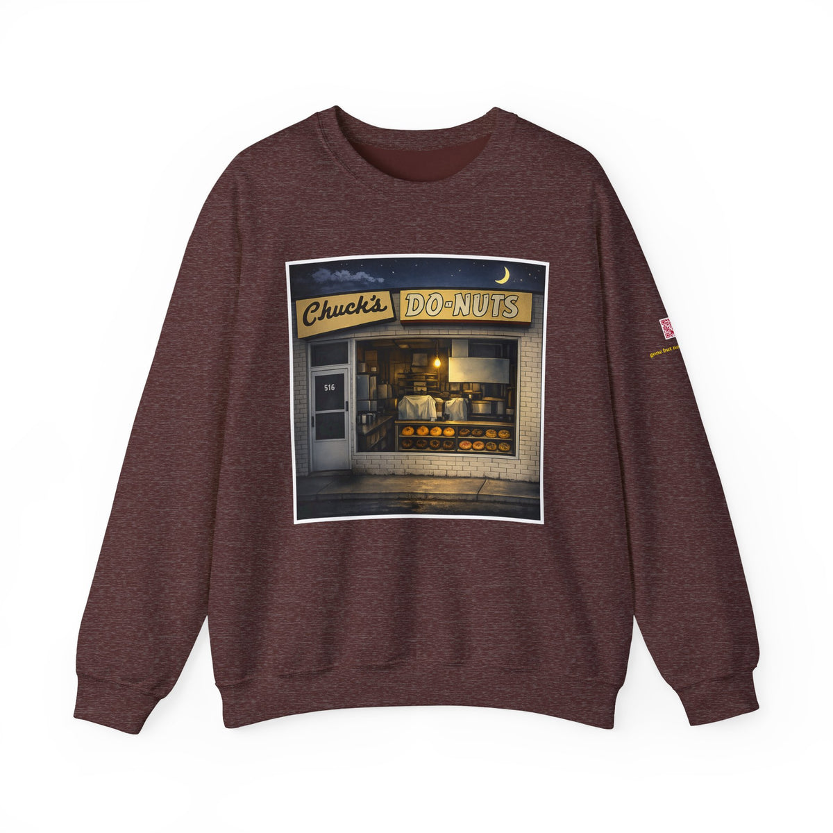 Chuck's Donuts nightscene | Native303 Sweatshirt