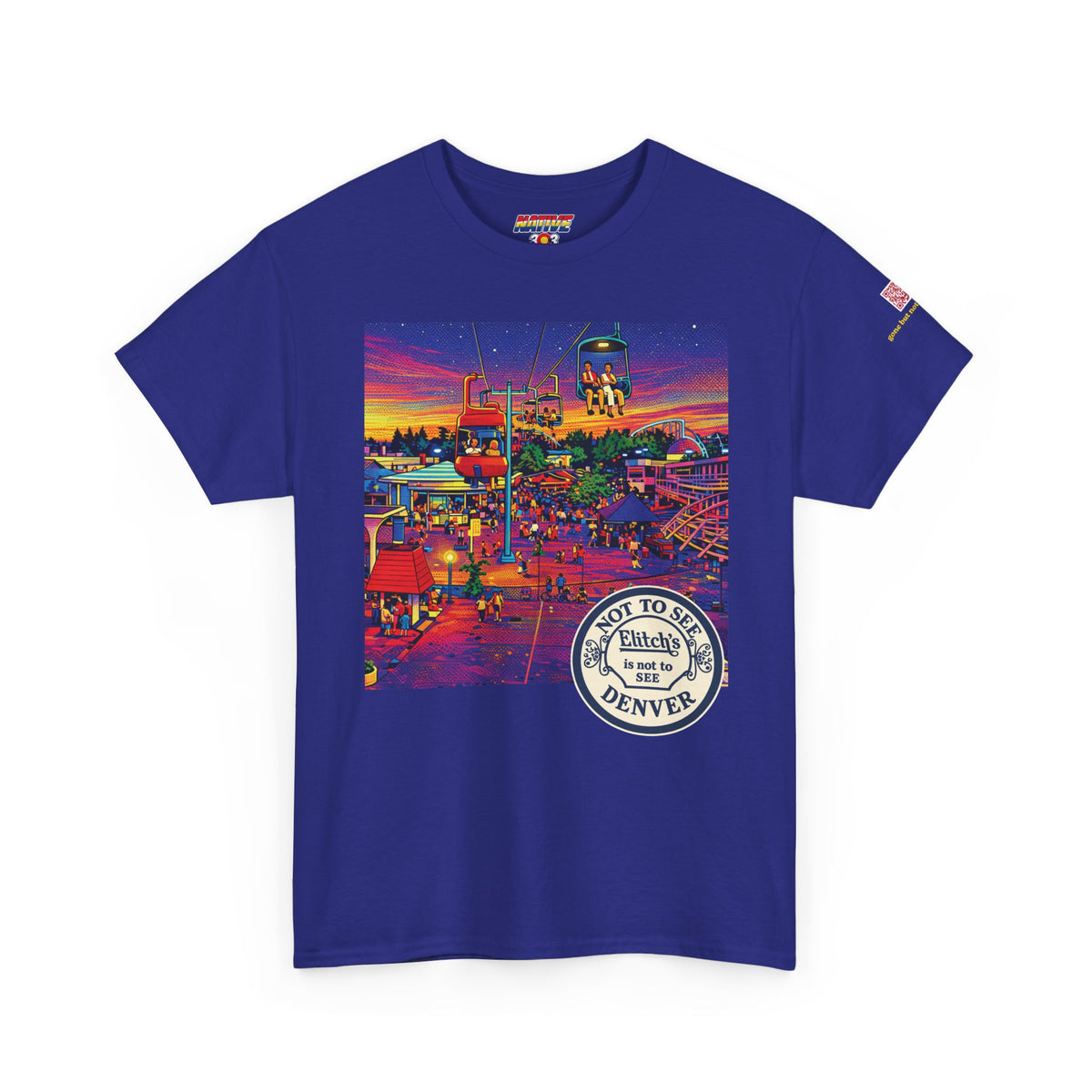 Elitchs neon pop art - vintage Denver gear