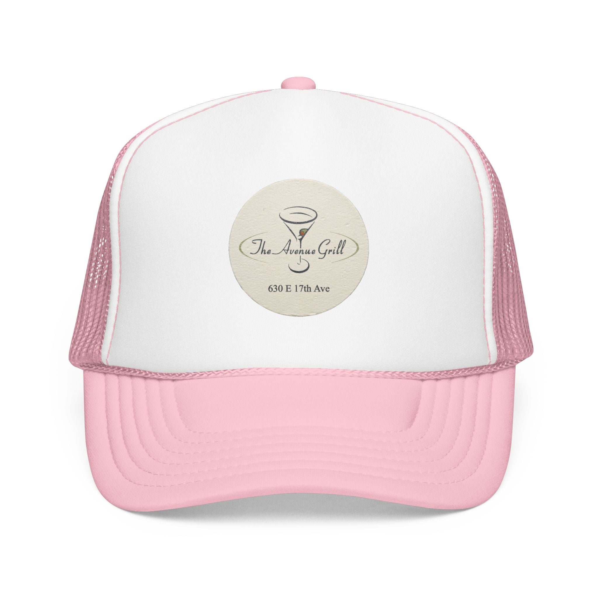 Avenue Grill Trucker Hat — Vintage Sailboat Foam Cap
