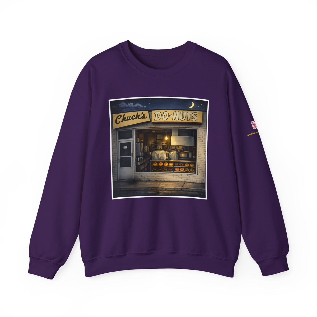 Chuck's Donuts nightscene | Native303 Sweatshirt