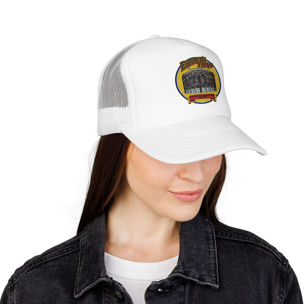 Ebbet's Field Trucker Hat — Vintage Sailboat Foam Cap