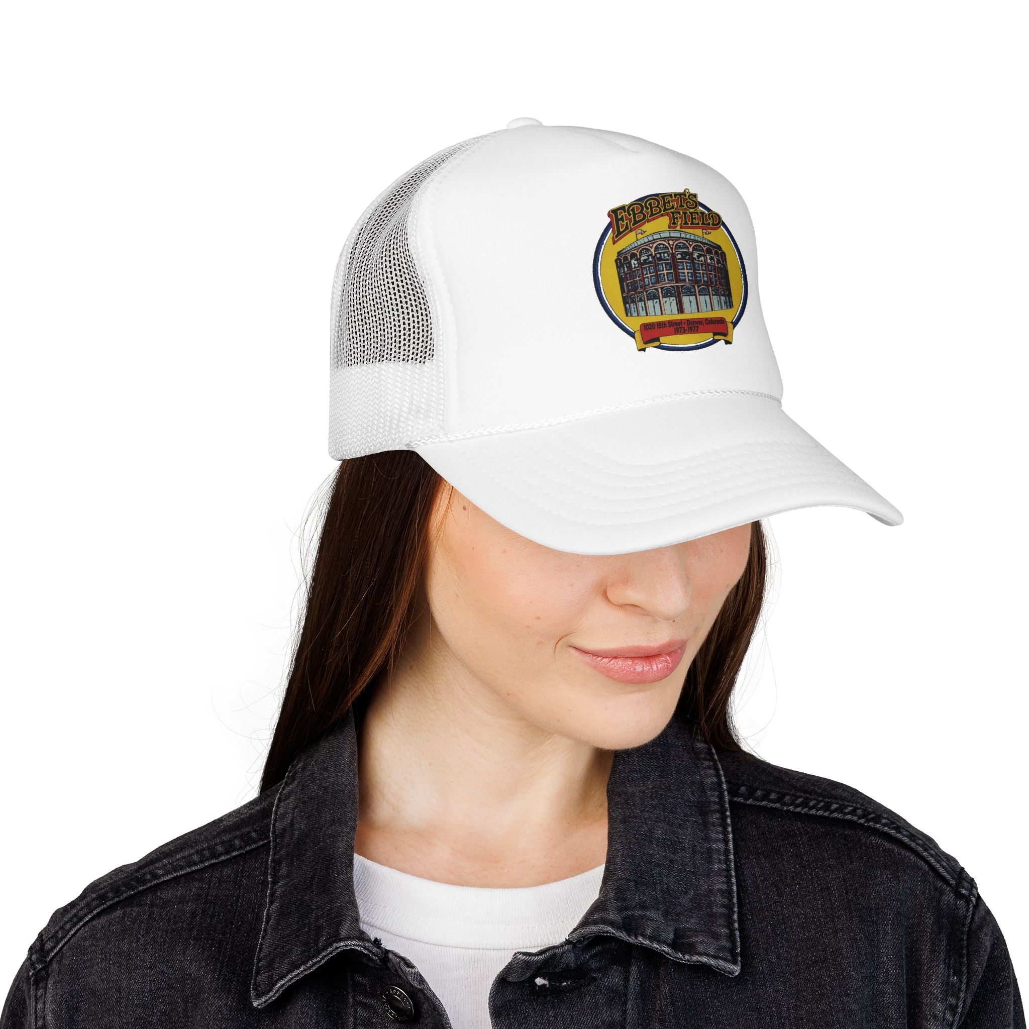 Ebbet's Field Trucker Hat — Vintage Sailboat Foam Cap