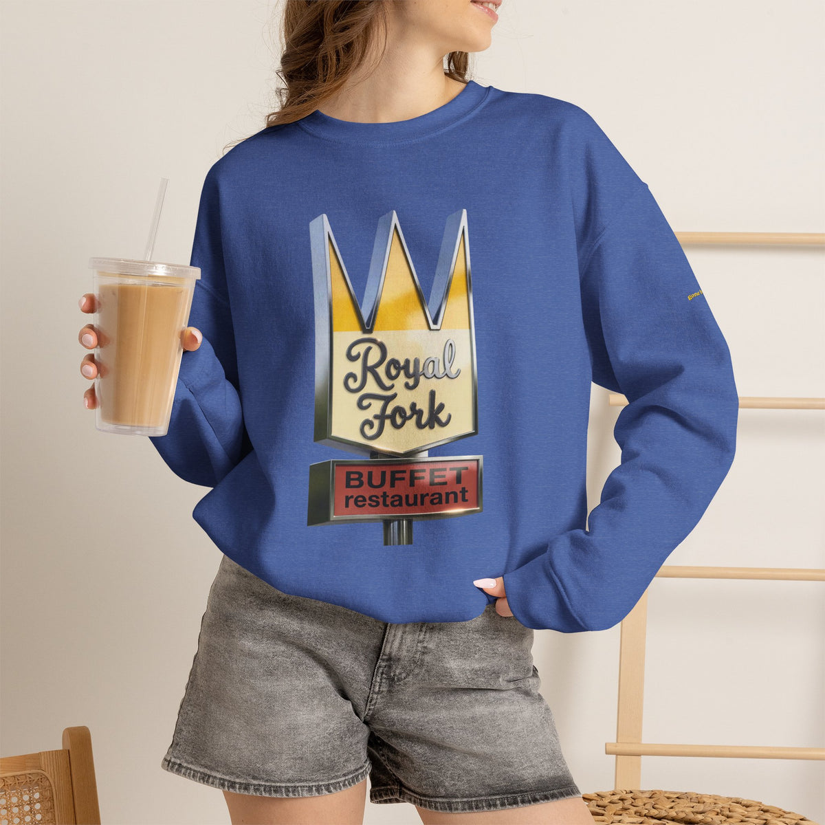 Royal Fork restaurant hi resolution digital style  | Native303 Sweatshirt