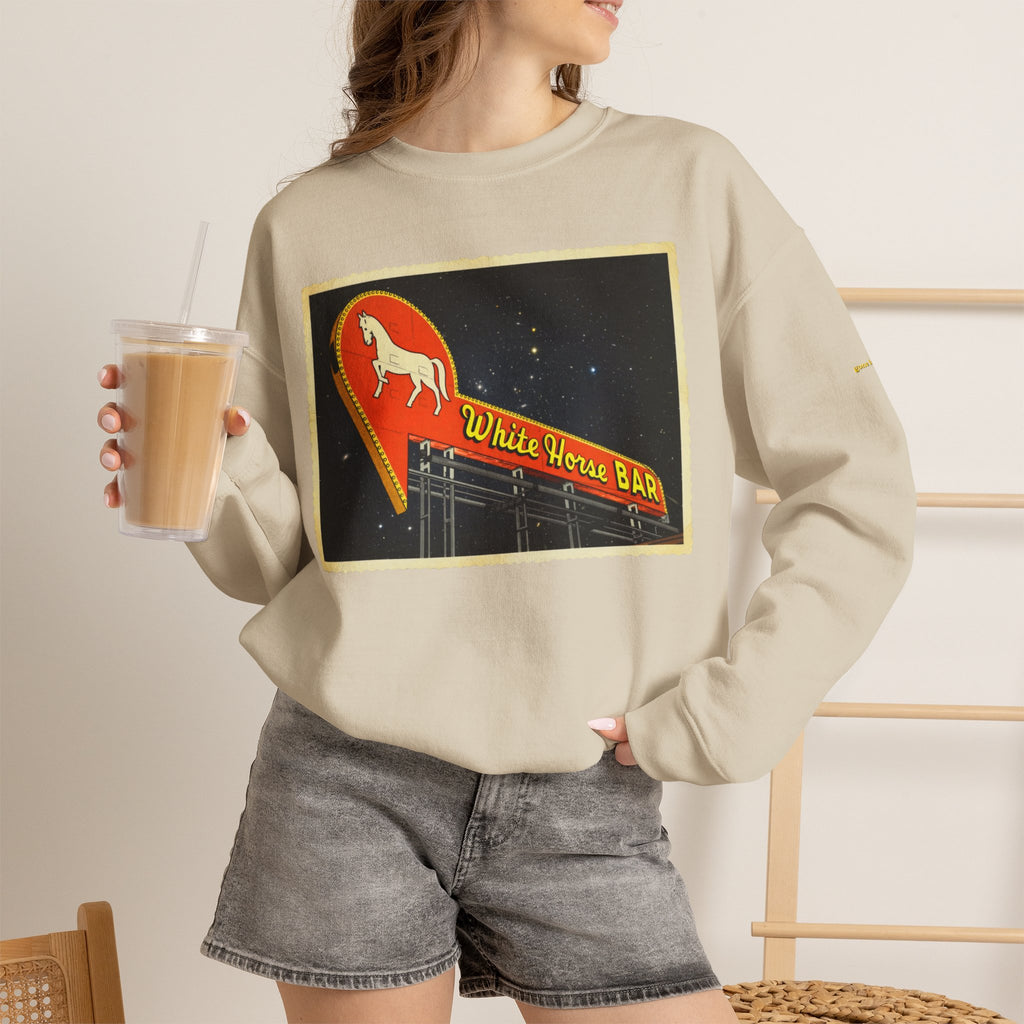 White Horse Bar sign | Native303 Sweatshirt