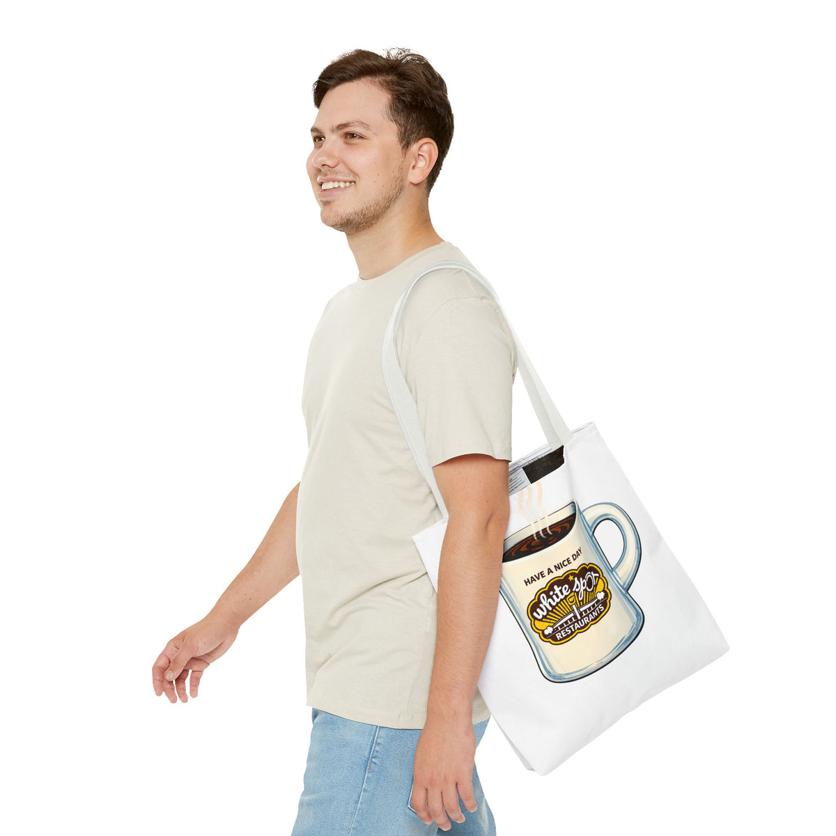 White Spot Mug Tote