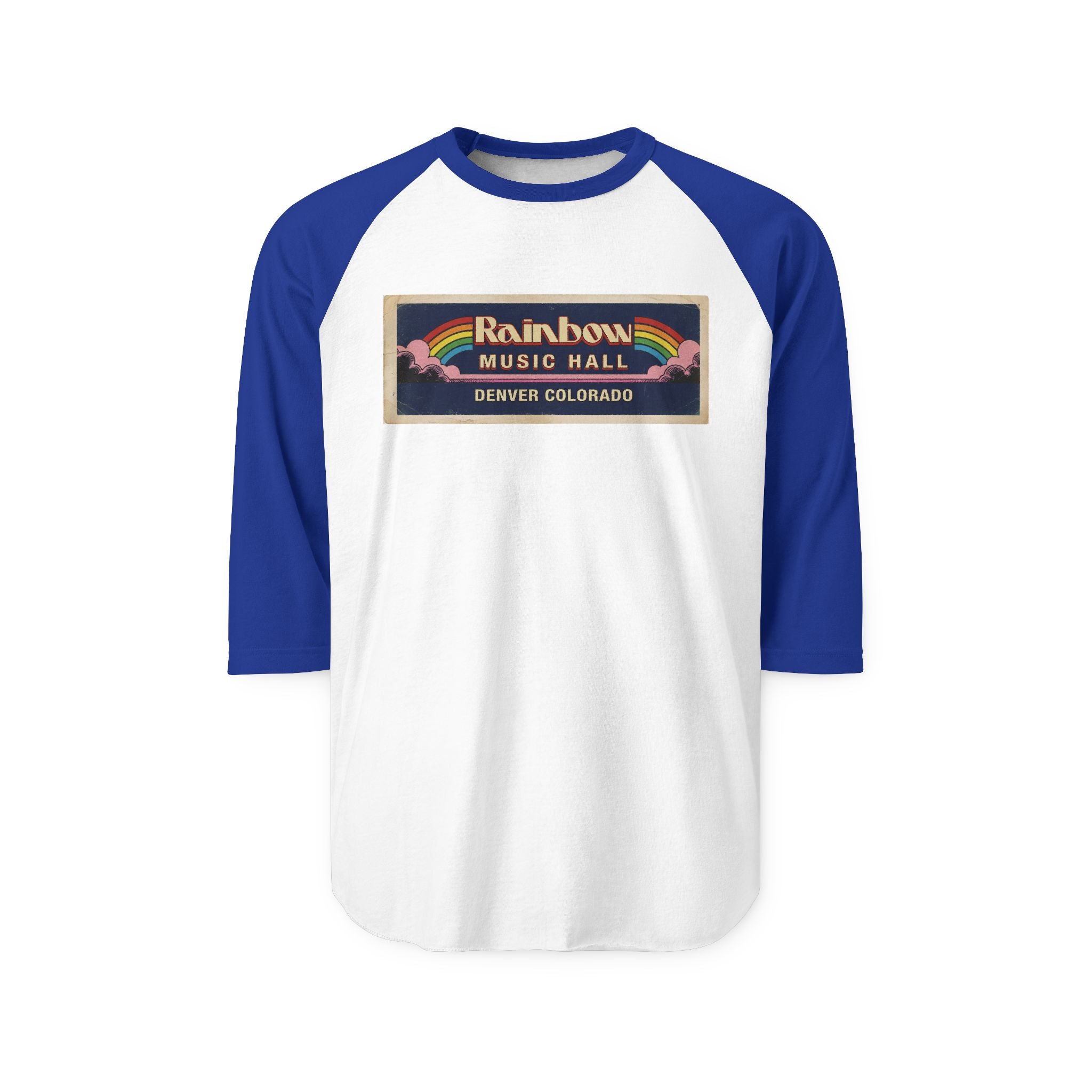 RAINBOW MUSIC HALL | Retro Baseball Tee