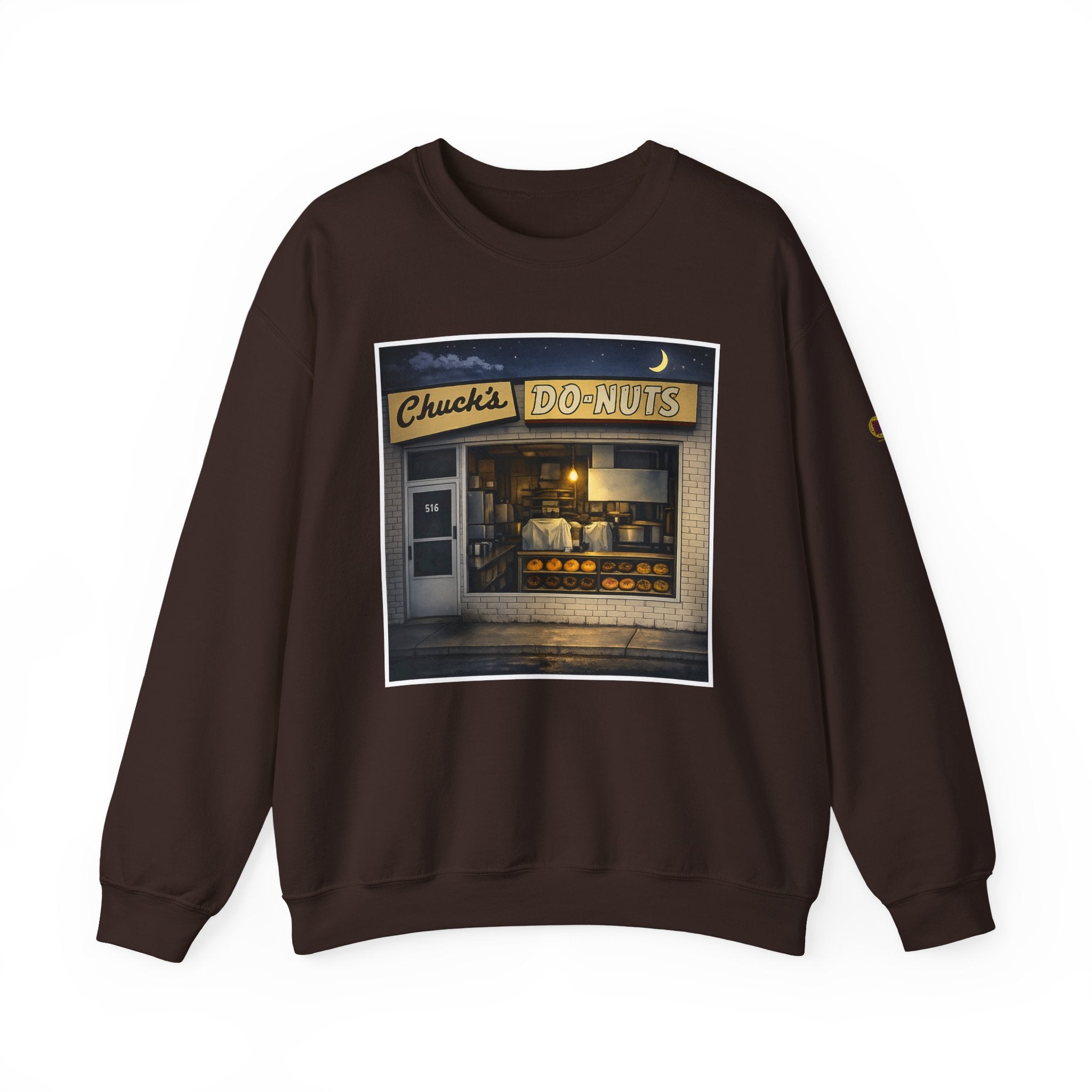 Chuck's Donuts nightscene | Native303 Sweatshirt