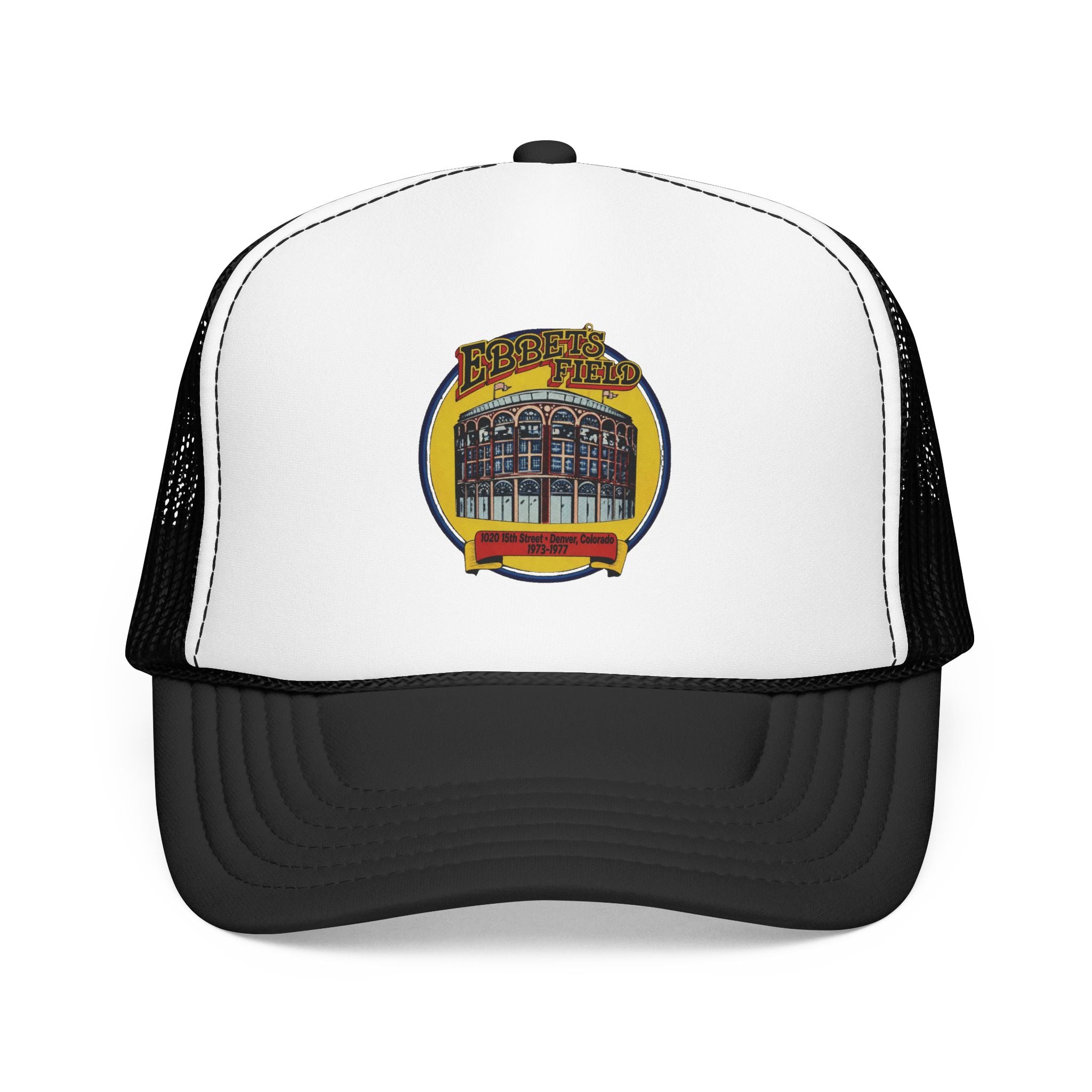Ebbet's Field Trucker Hat — Vintage Sailboat Foam Cap