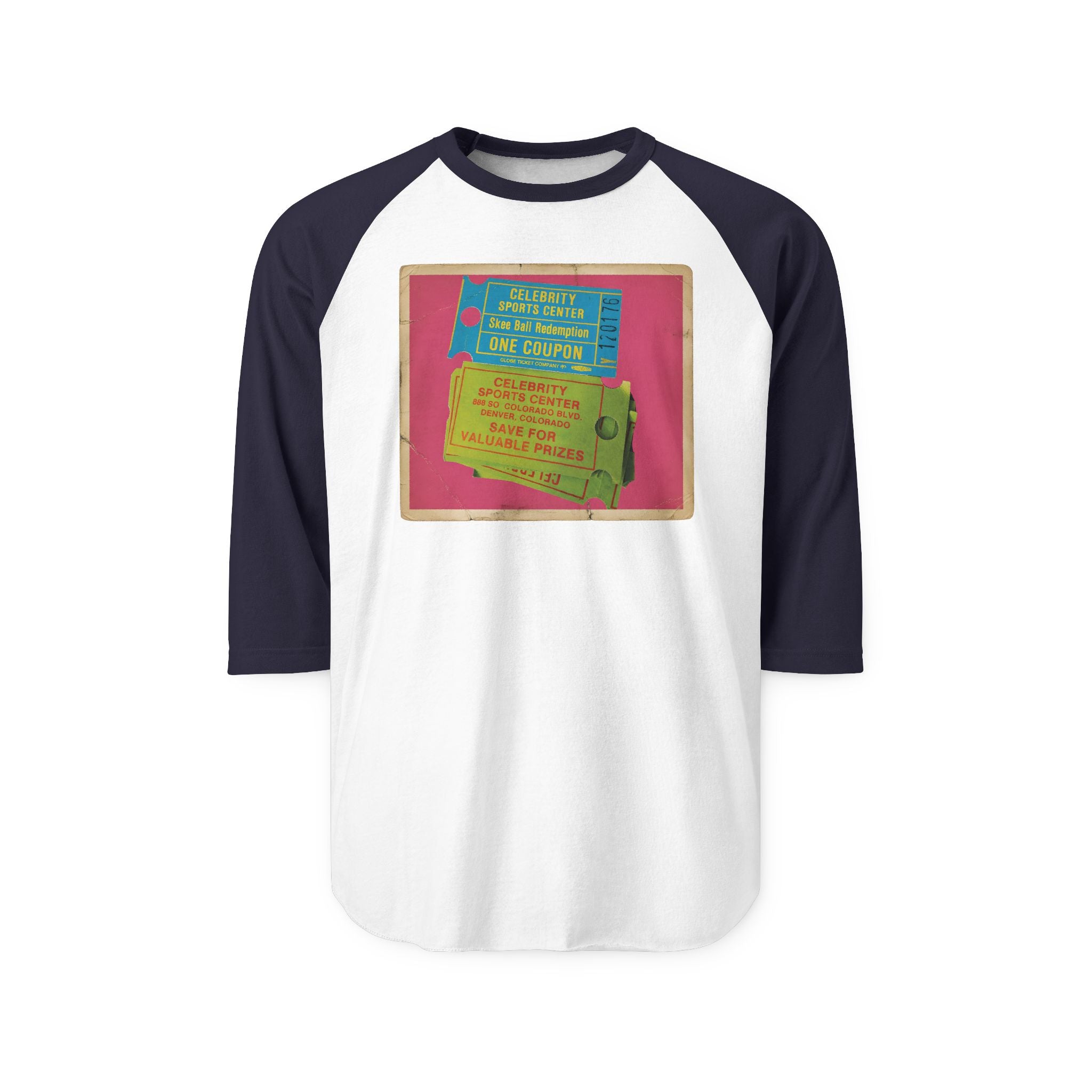 Celebrity Skee-ball tickets | Retro Baseball Tee