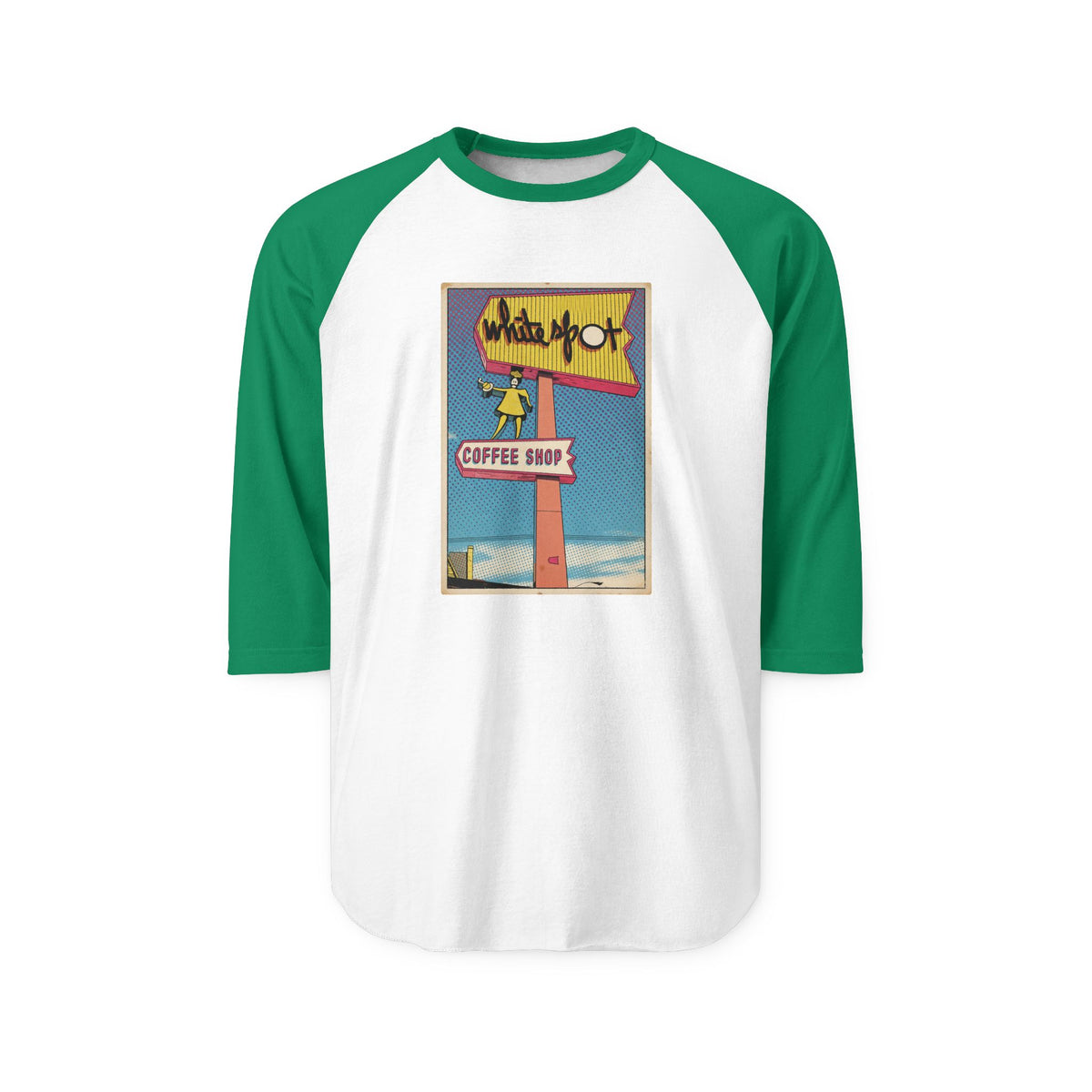 WHITE SPOT SIGN | Retro Baseball Tee