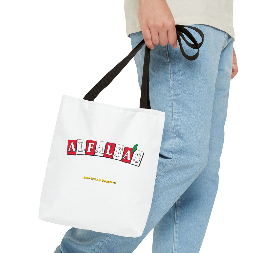 Alfalfa's logo Tote