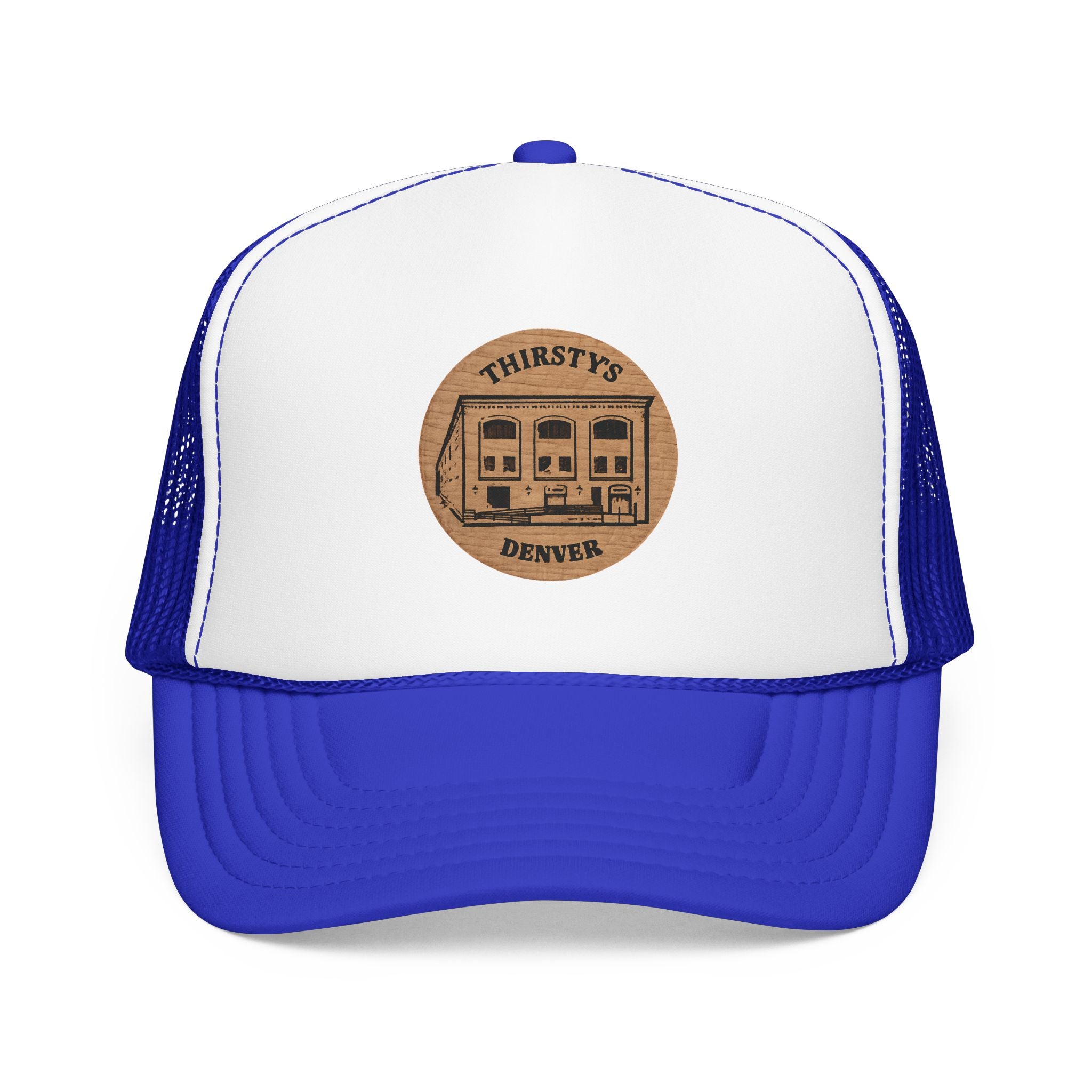 Thirsty's Token Trucker Hat — Vintage Sailboat Foam Cap