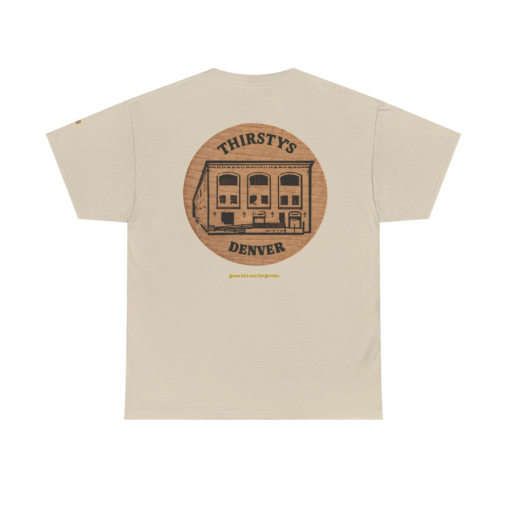 THIRSTY'S token - vintage Denver gear