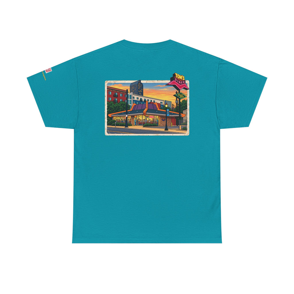 TOM'S DINER cartoon style - vintage Denver gear