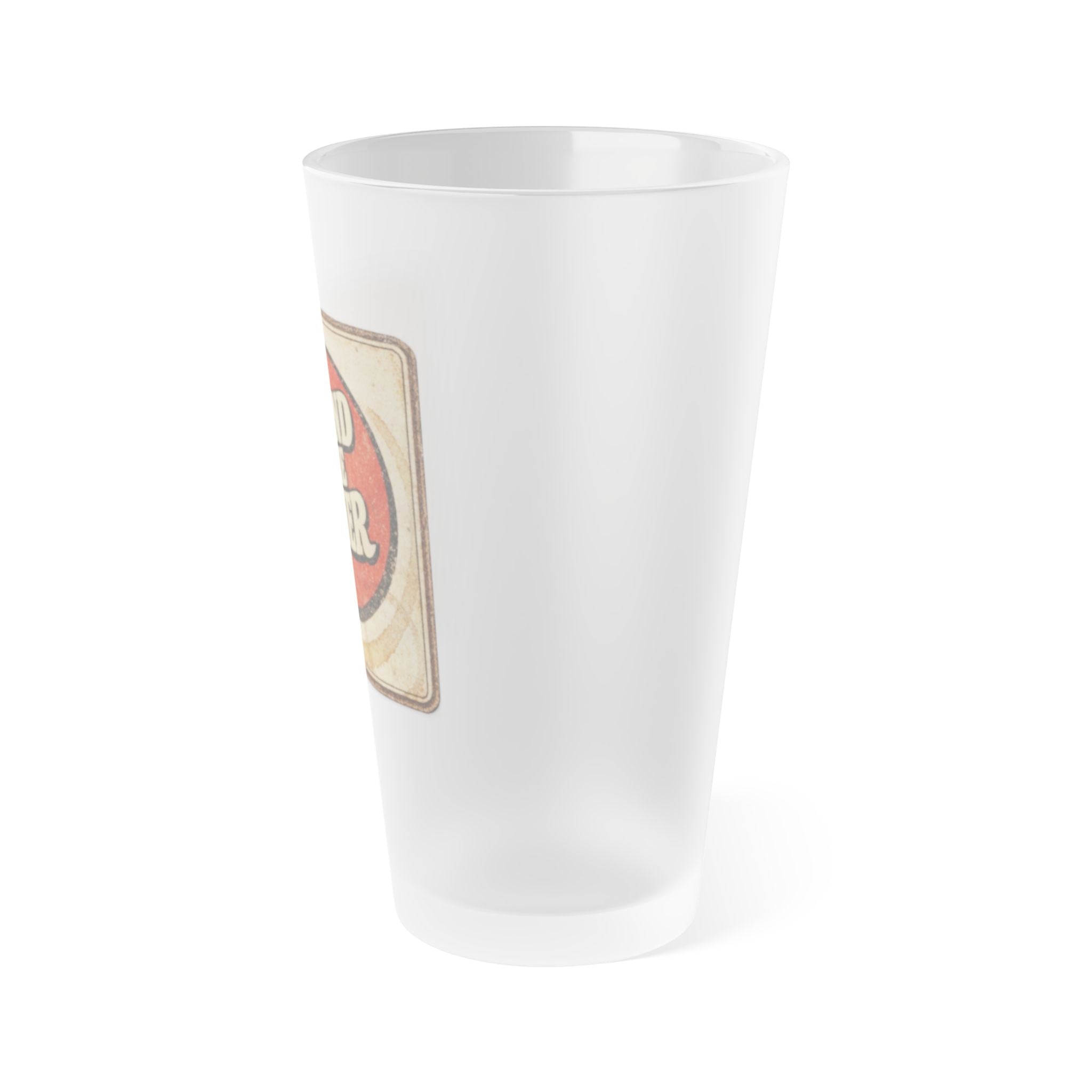 Round the Corner Coaster Frosted Pint Glass 16oz