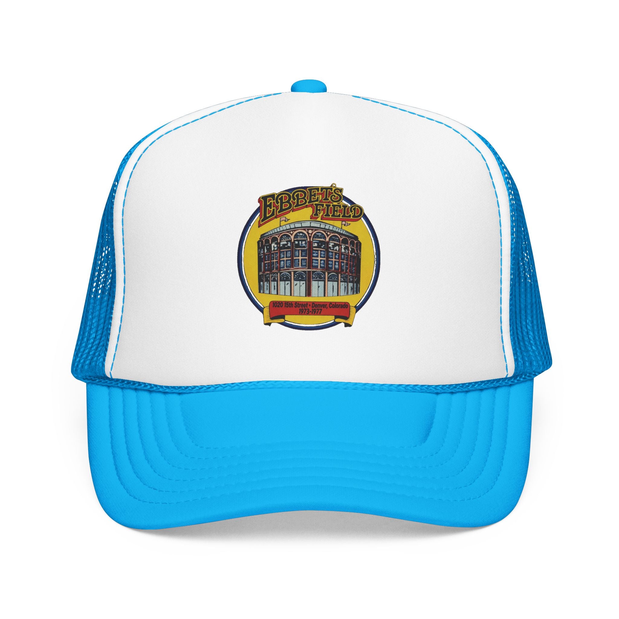 Ebbet's Field Trucker Hat — Vintage Sailboat Foam Cap