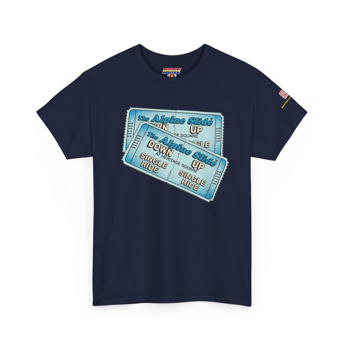Alpine Slide comic style design- vintage Denver gear