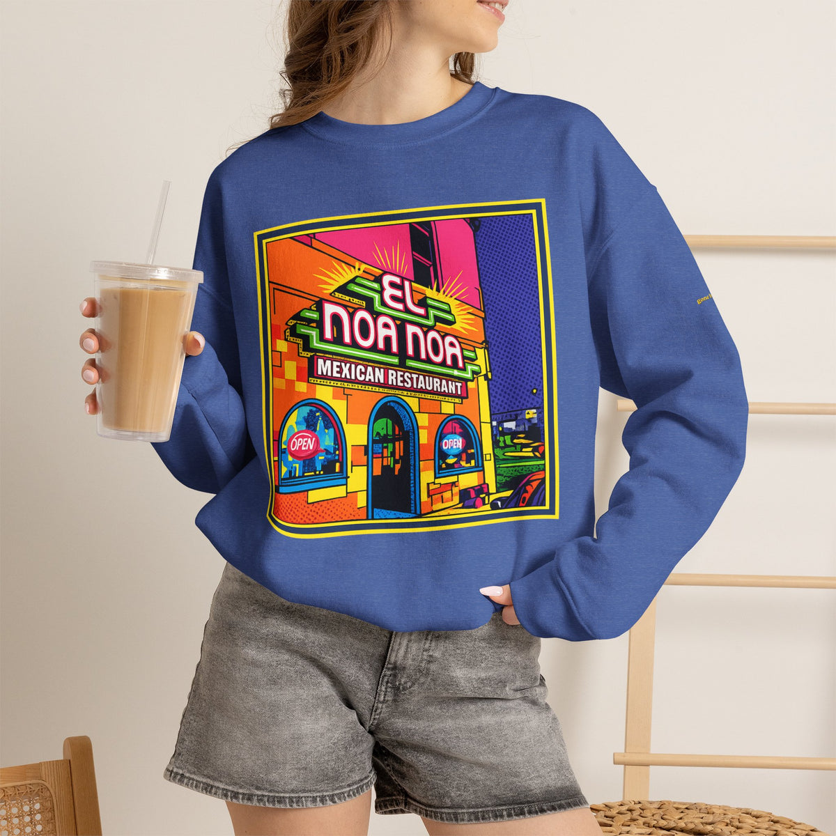 El Noa Noa Mexican restaurant (neon) | Native303 Sweatshirt