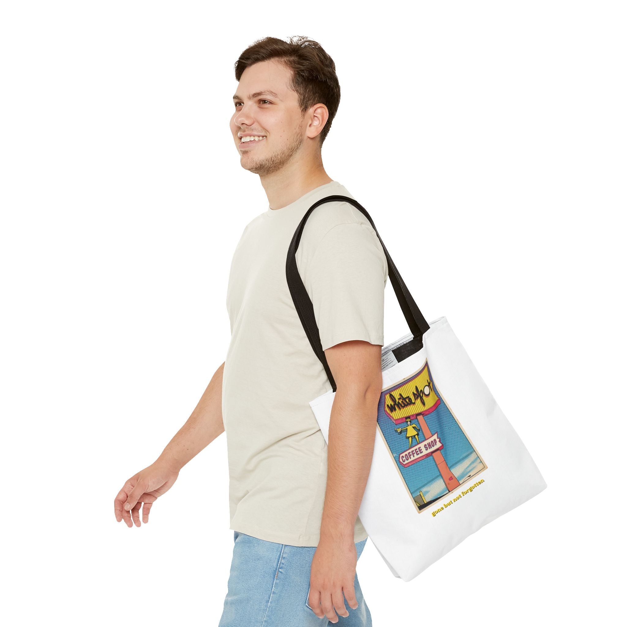 White Spot sign Tote