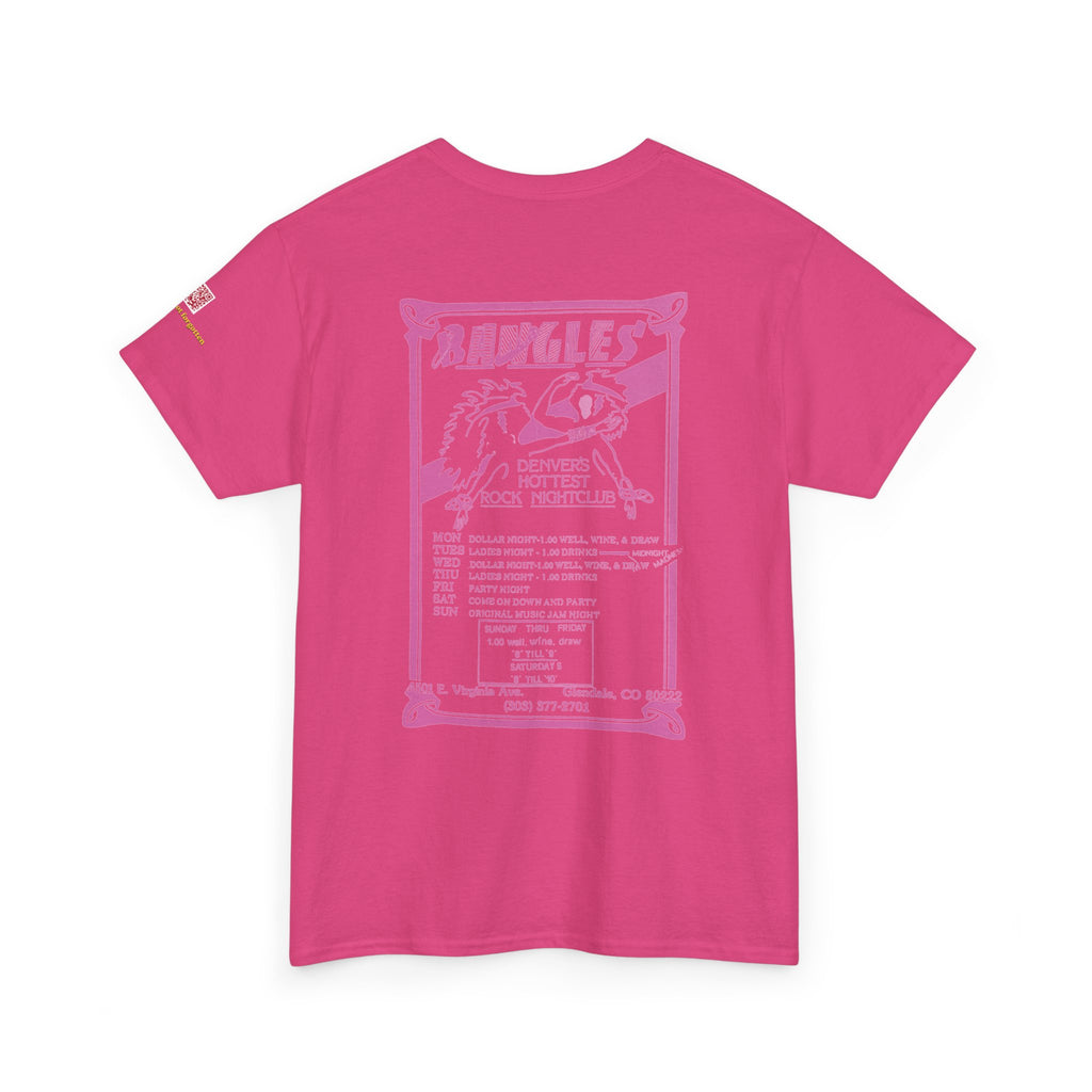 BANGLES Pink  logo - vintage Metro Denver gear