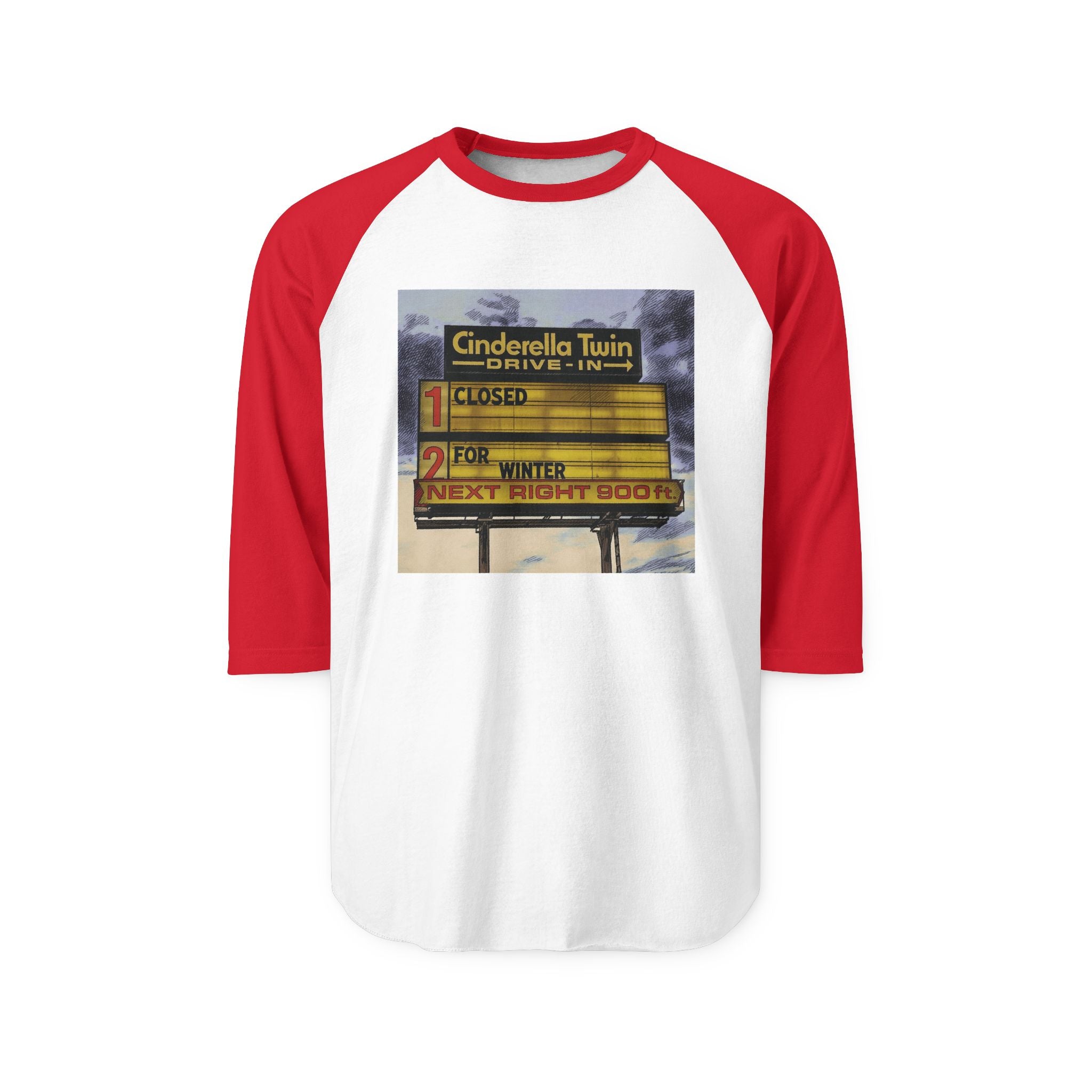 CINDERELLA TWIN DRIVE IN | Retro Baseball Tee
