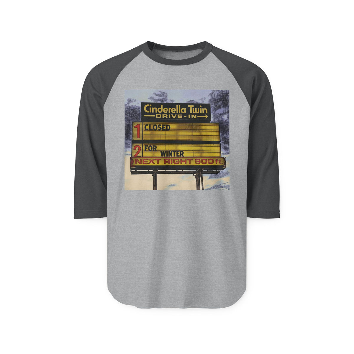 CINDERELLA TWIN DRIVE IN | Retro Baseball Tee