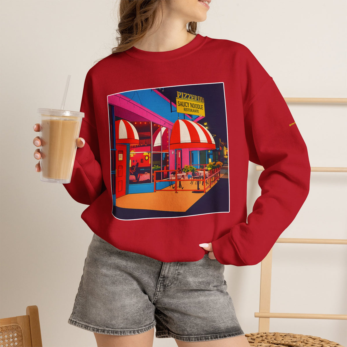 Saucy Noodle pop art comics style  | Native303 Sweatshirt