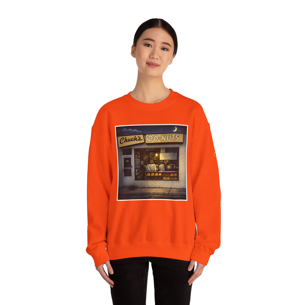 Chuck's Donuts nightscene | Native303 Sweatshirt