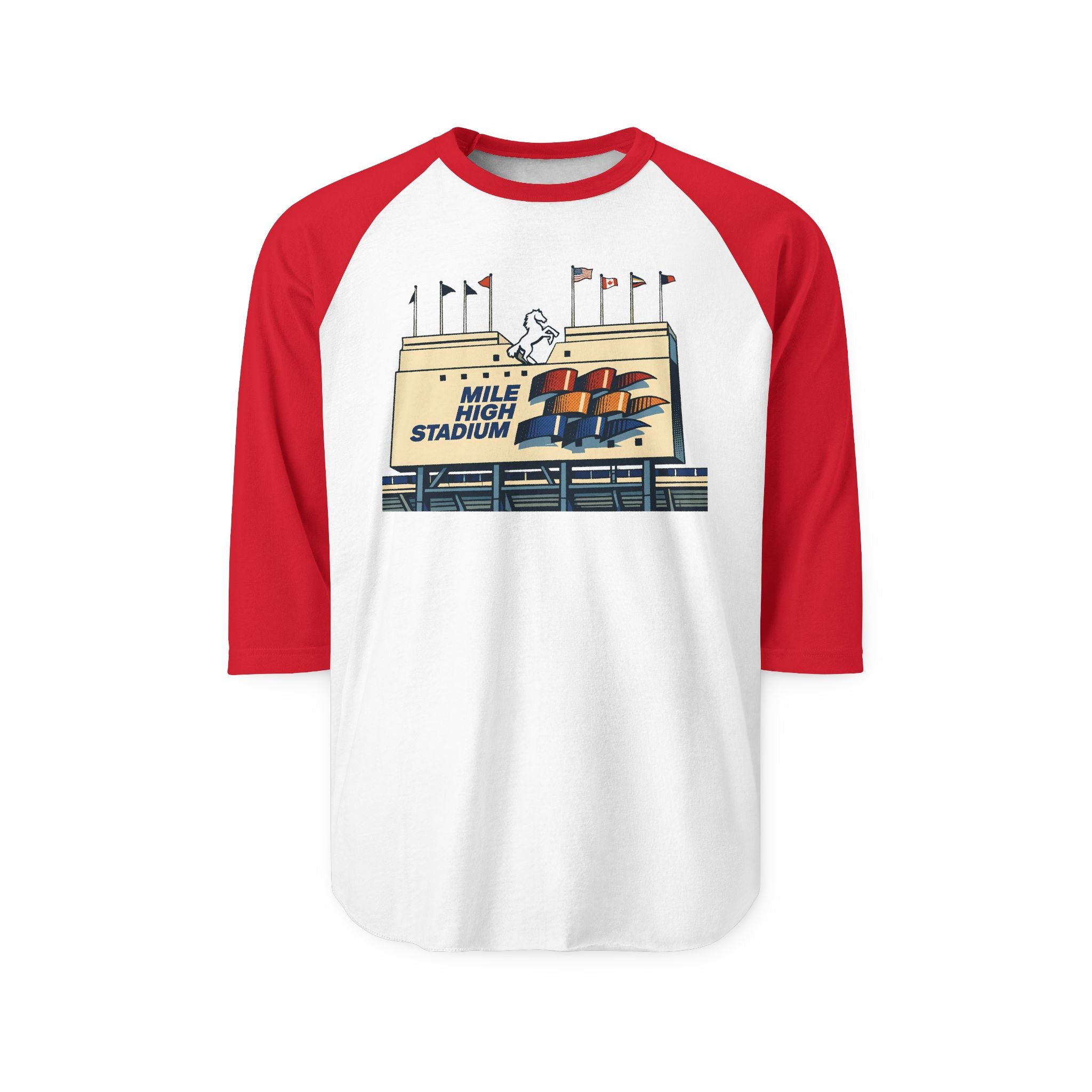MILE HIGH STADIUM | Retro Baseball Tee