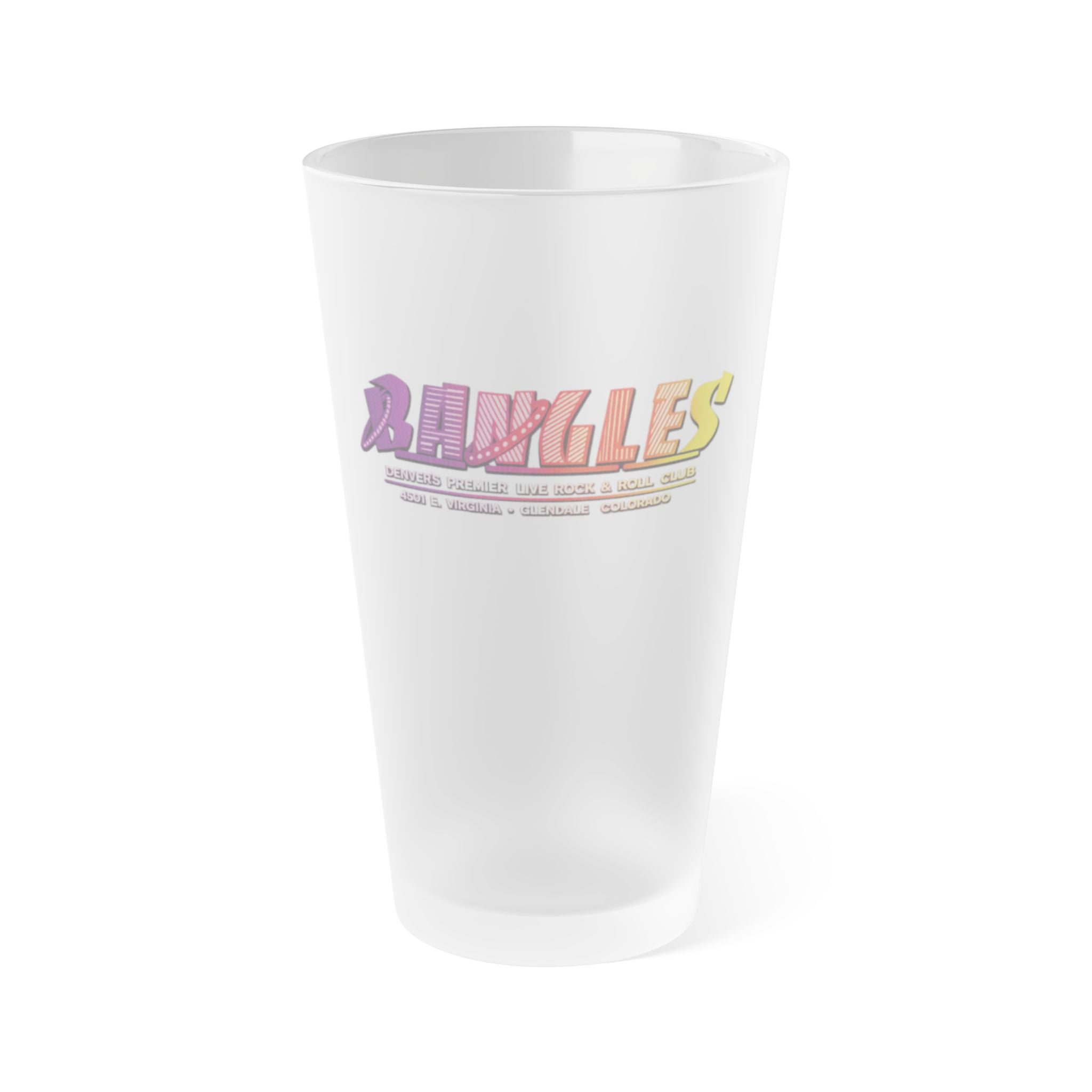 BANGLES | Frosted Pint Glass 16oz