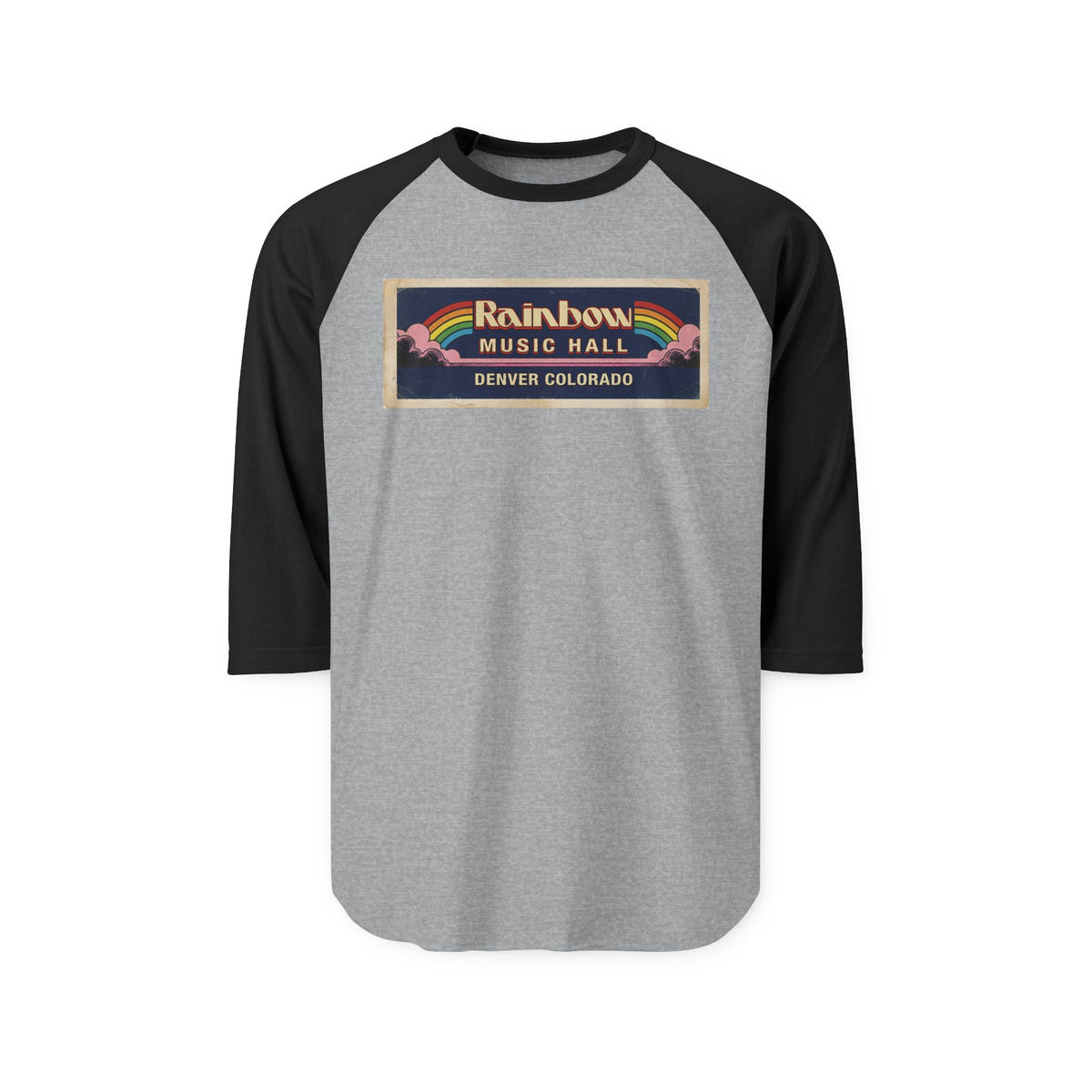 RAINBOW MUSIC HALL | Retro Baseball Tee