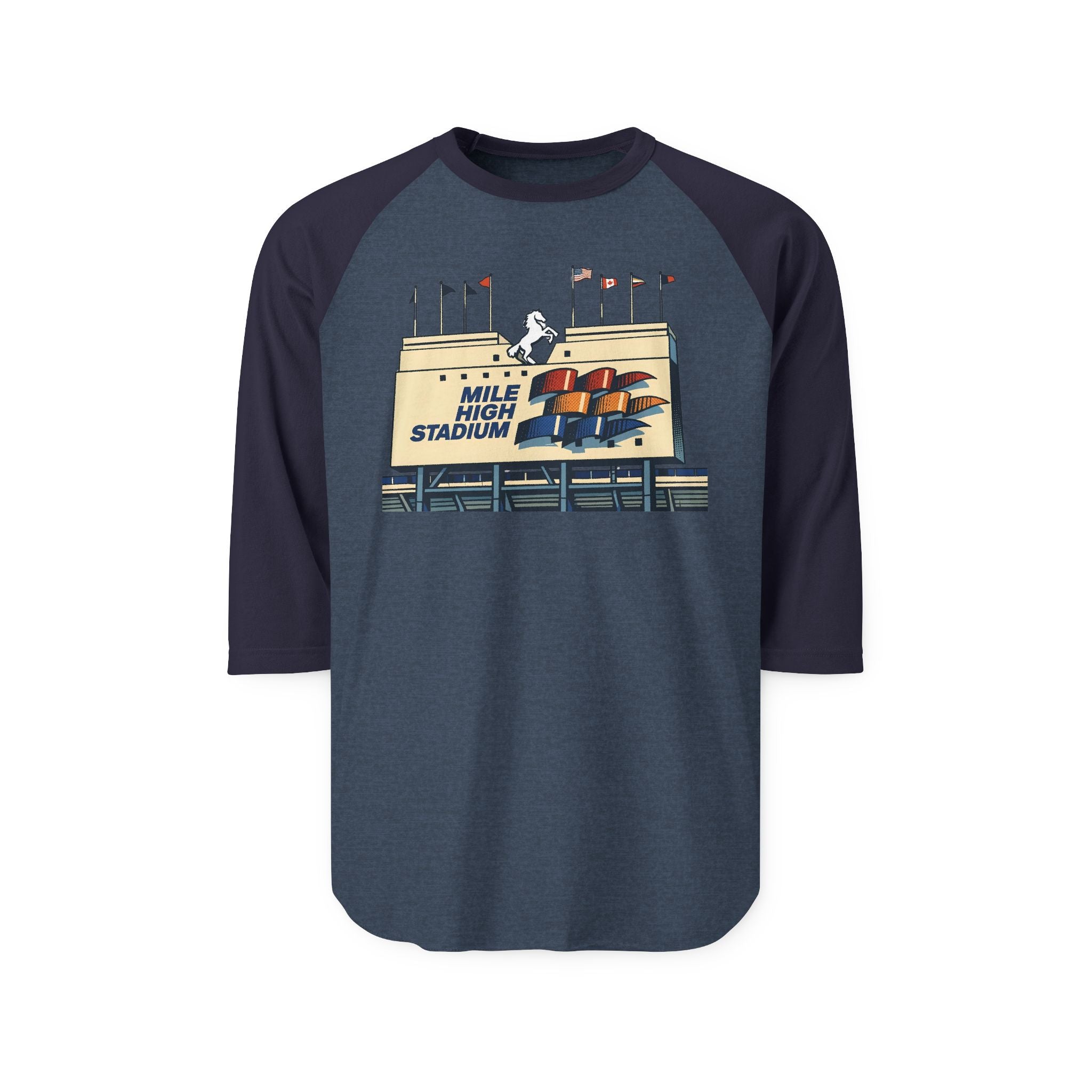 MILE HIGH STADIUM | Retro Baseball Tee
