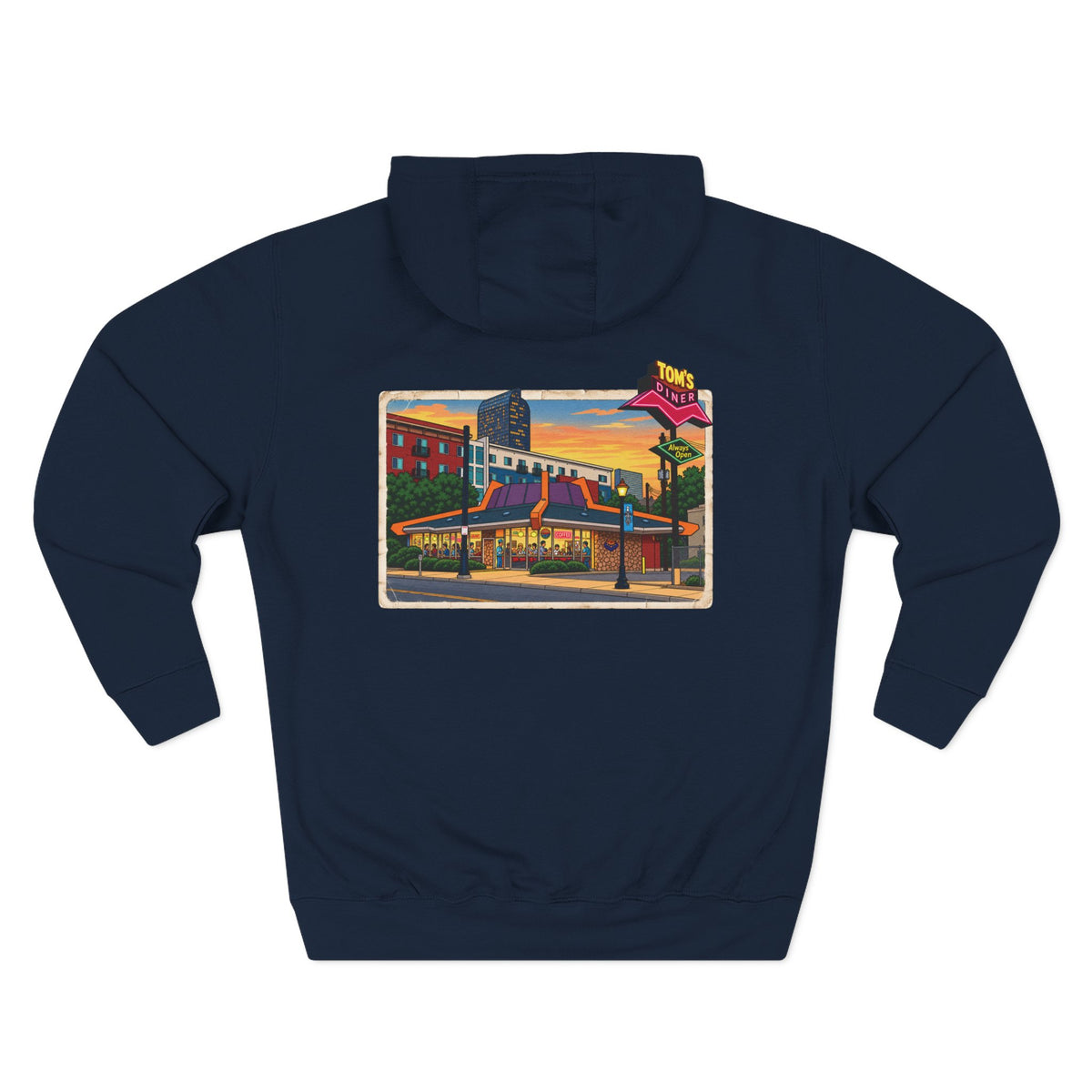 TOM'S DINER cartoon style - Hoodie