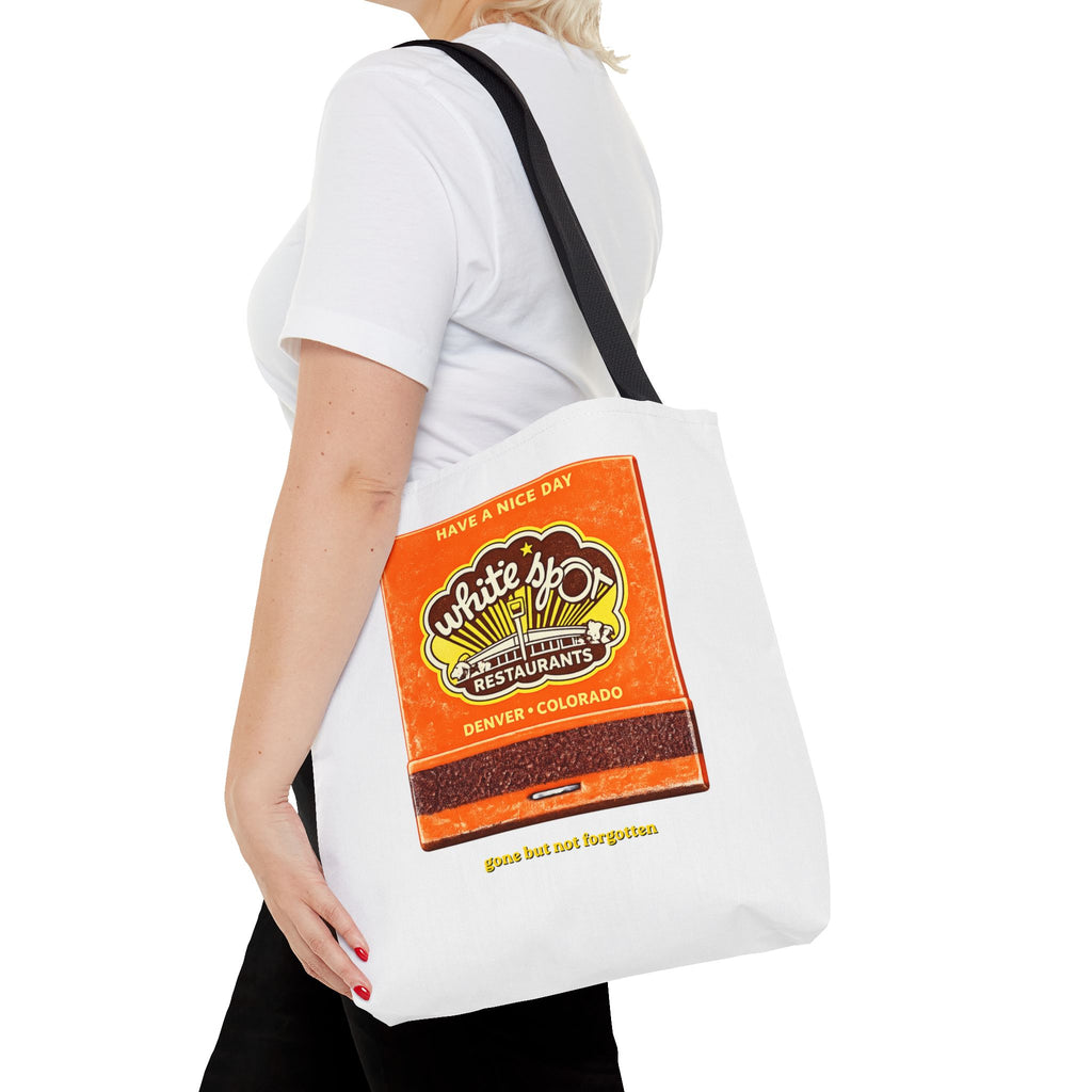 White Spot matchbook tote