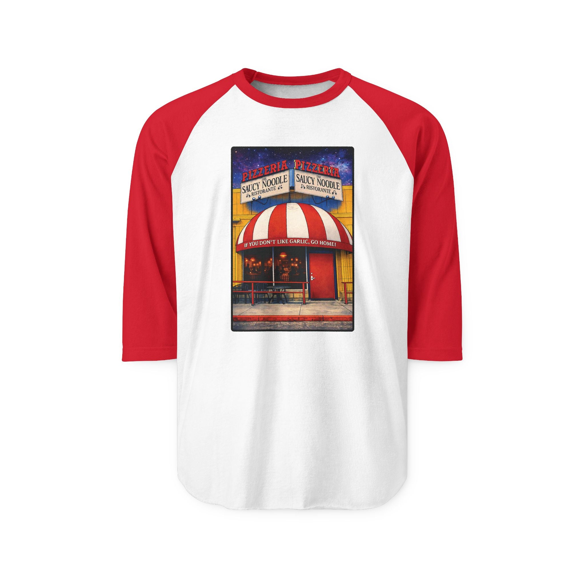 SAUCY NOODLE | Retro Baseball Tee