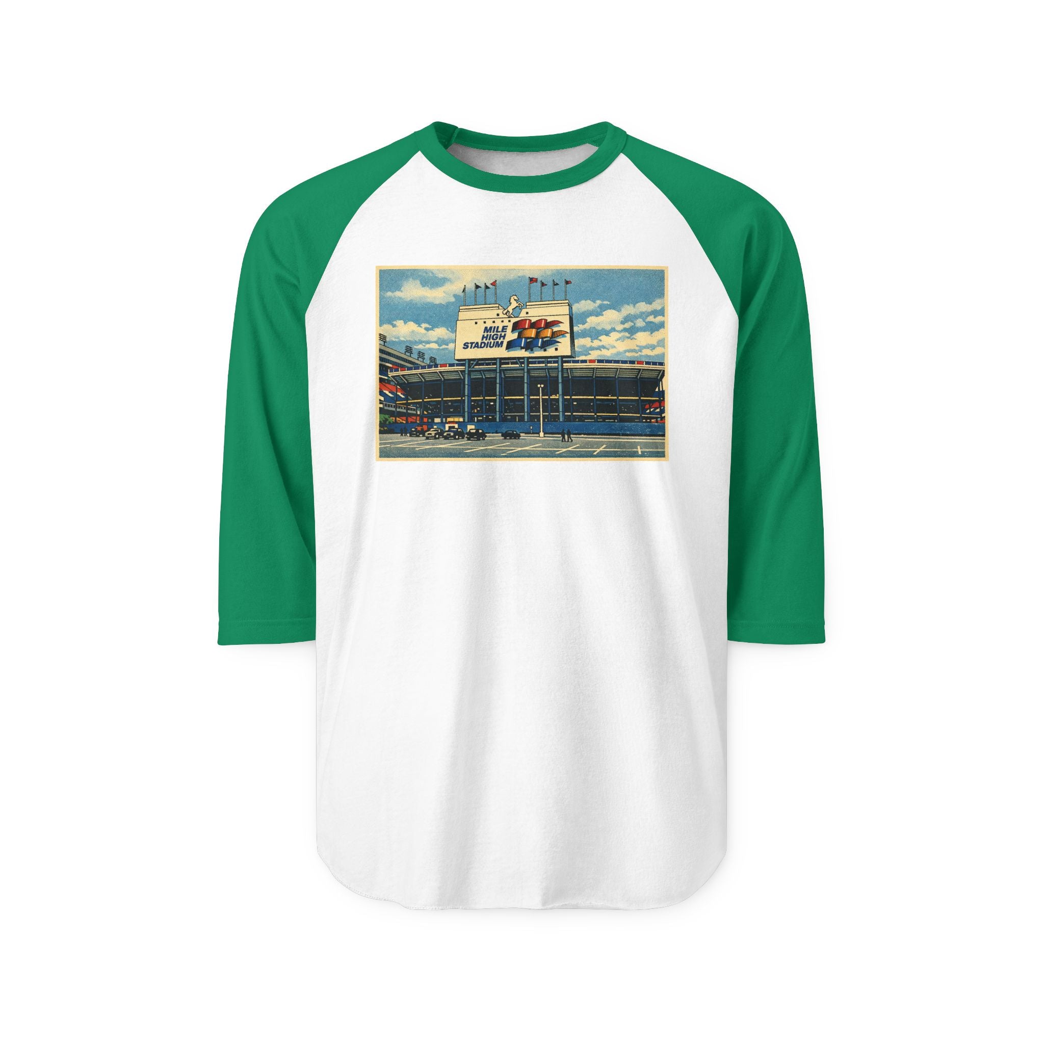 MILE HIGH STADIUM | Retro Baseball Tee