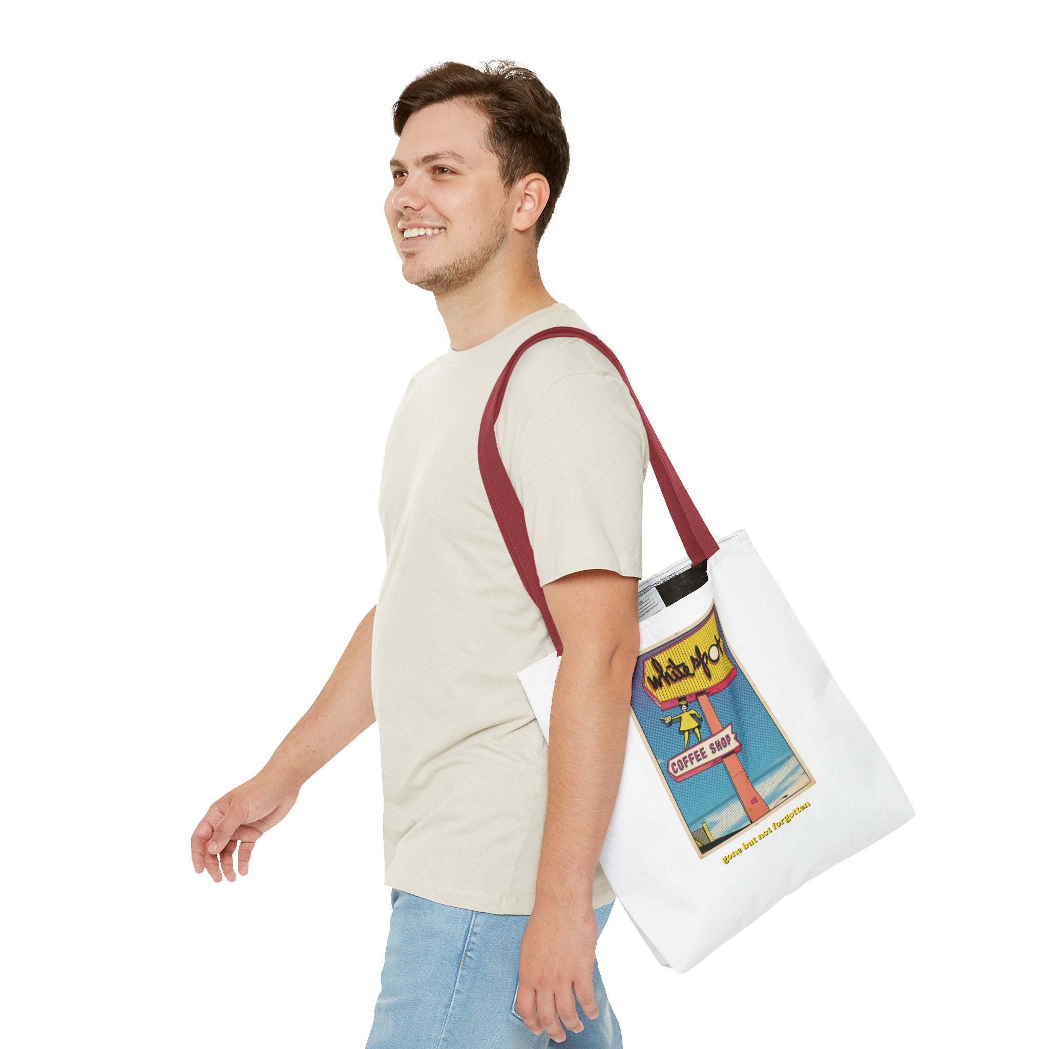 White Spot sign Tote