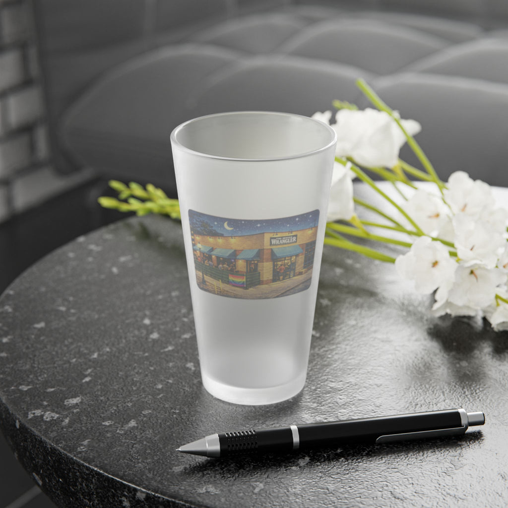The Wrangler | Frosted Pint Glass 16oz