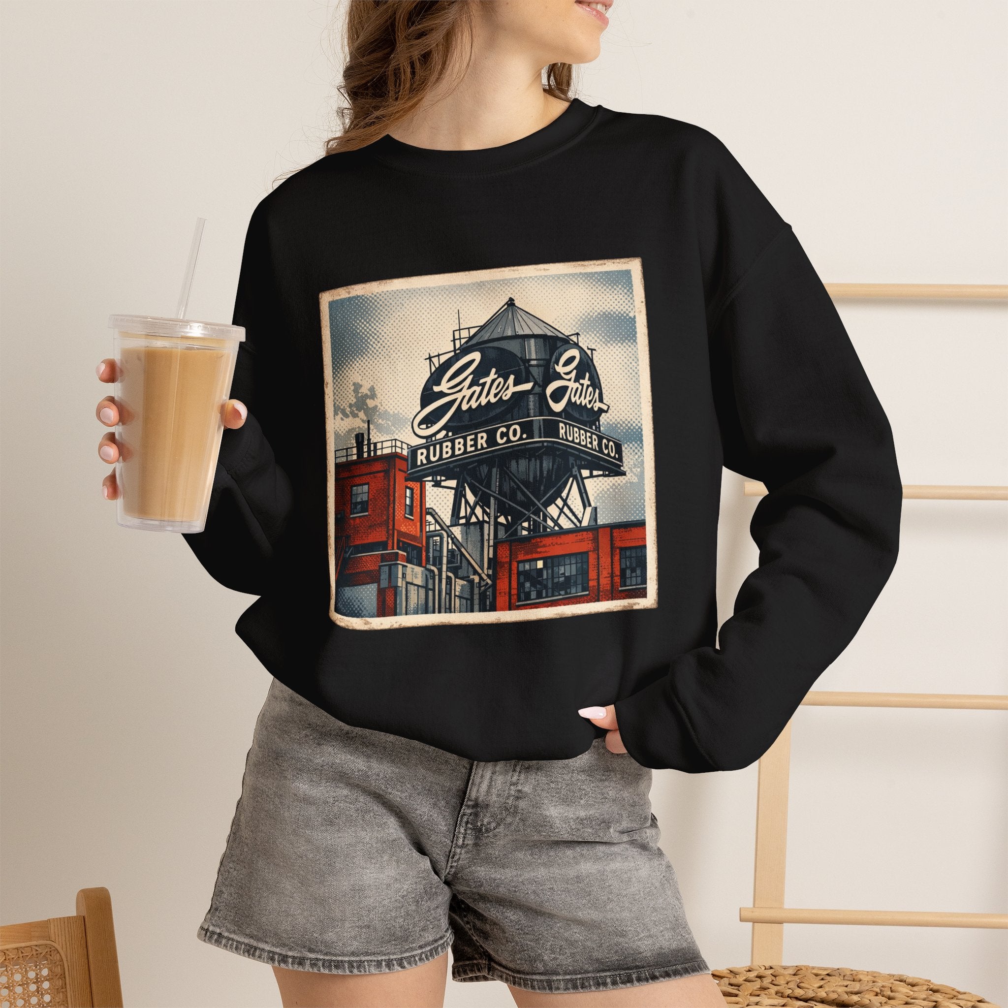 Gate's Rubber Company water tower | Native303 Sweatshirt