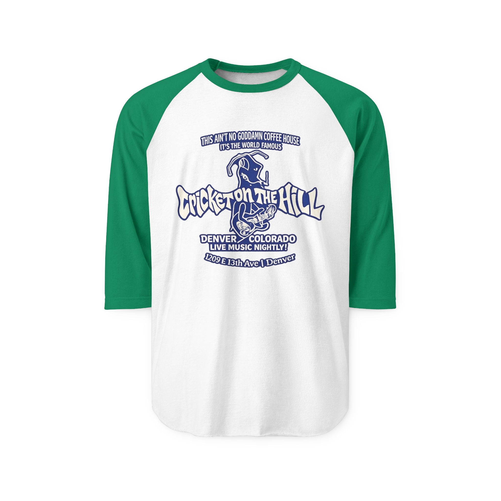 CRICKET ON THE HILL - Baseball Shirt