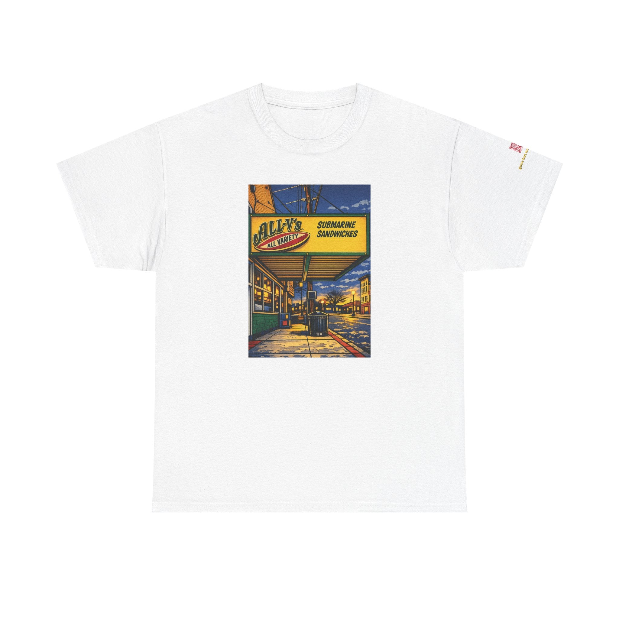 All-V's comic style design- vintage Denver gear