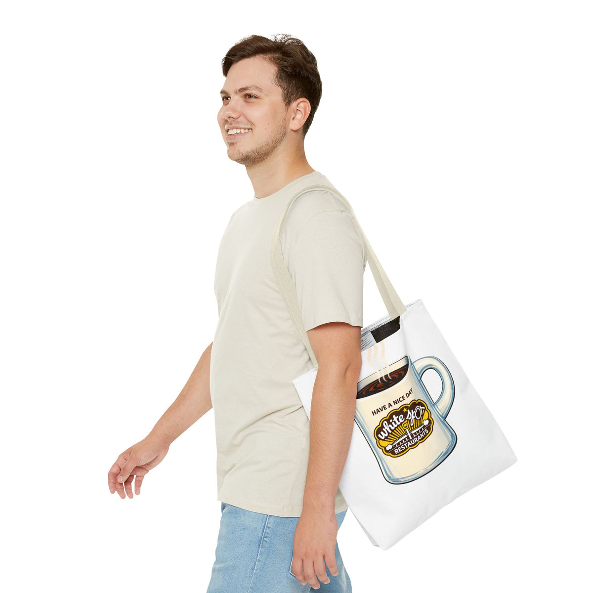White Spot Mug Tote