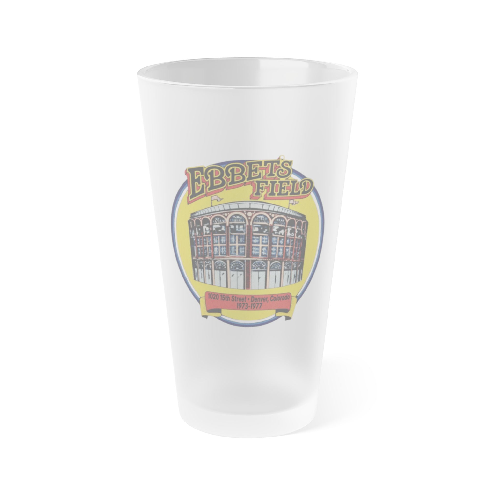 Ebbet’s Field Music Venue - Frosted Pint Glass 16oz