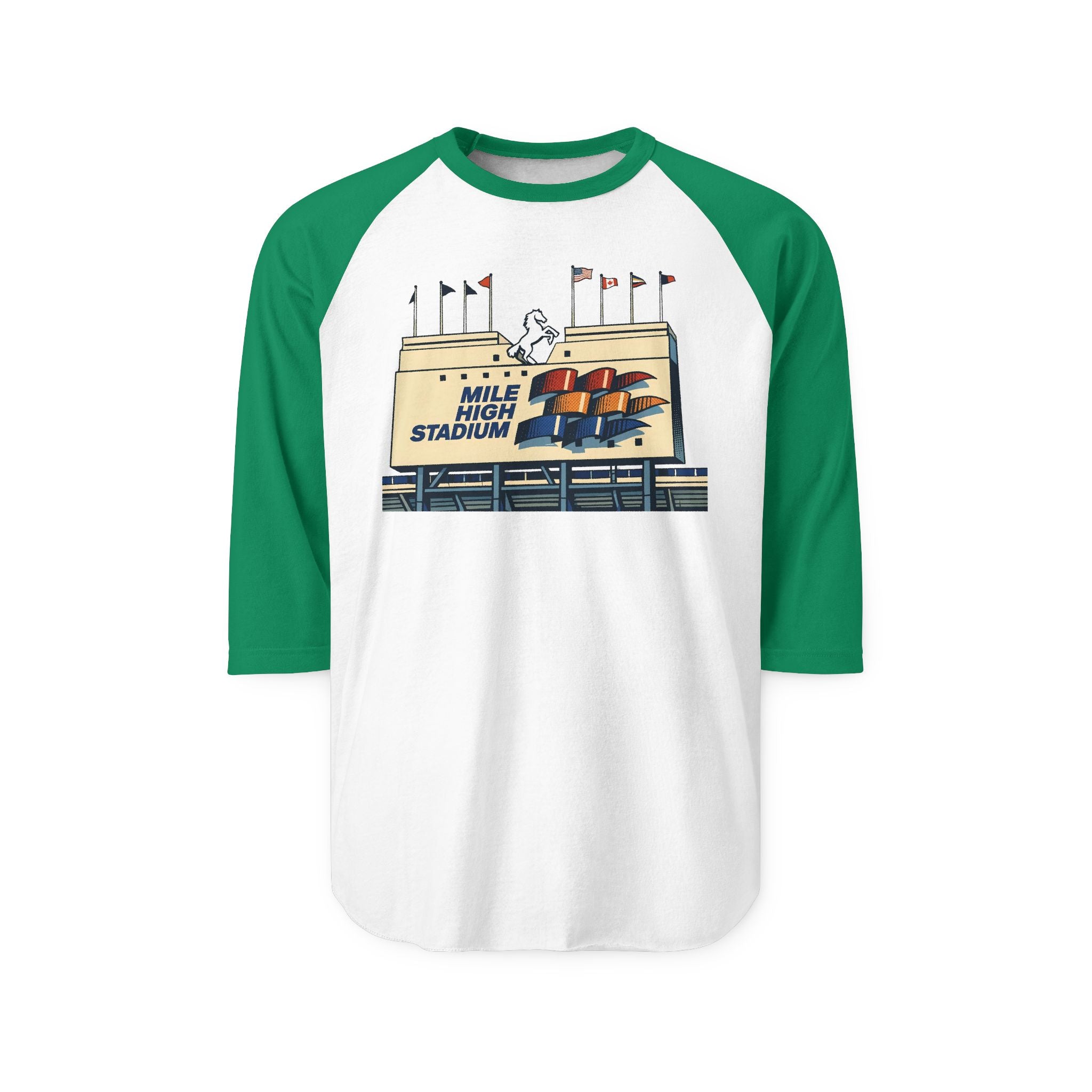 MILE HIGH STADIUM | Retro Baseball Tee