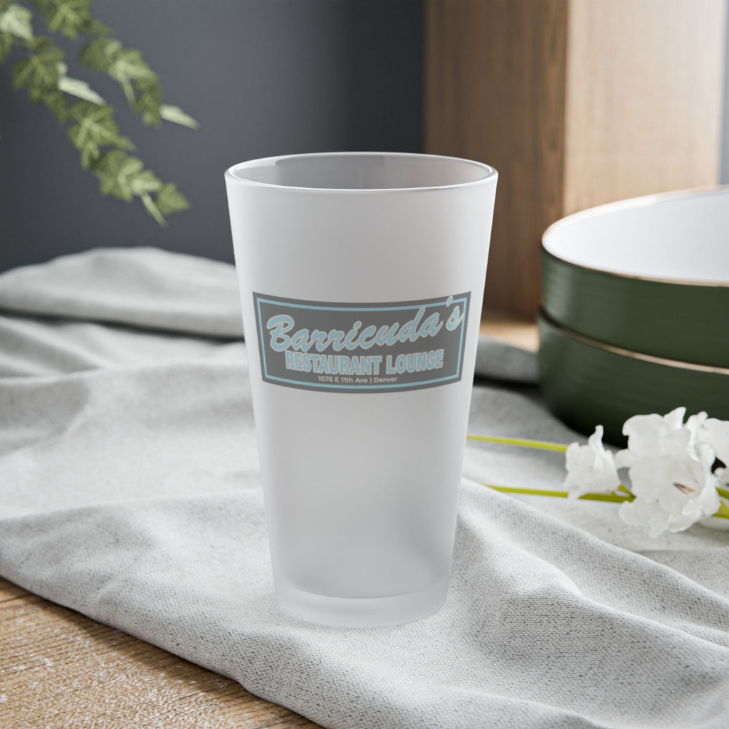 BARRICUDA'S | Frosted Pint Glass 16oz