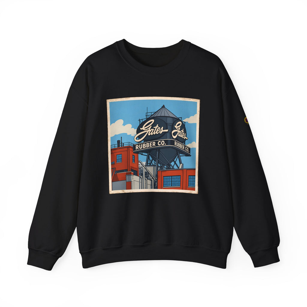 Gate's Rubber Company water tower - cartoon style | Native303 Sweatshirt