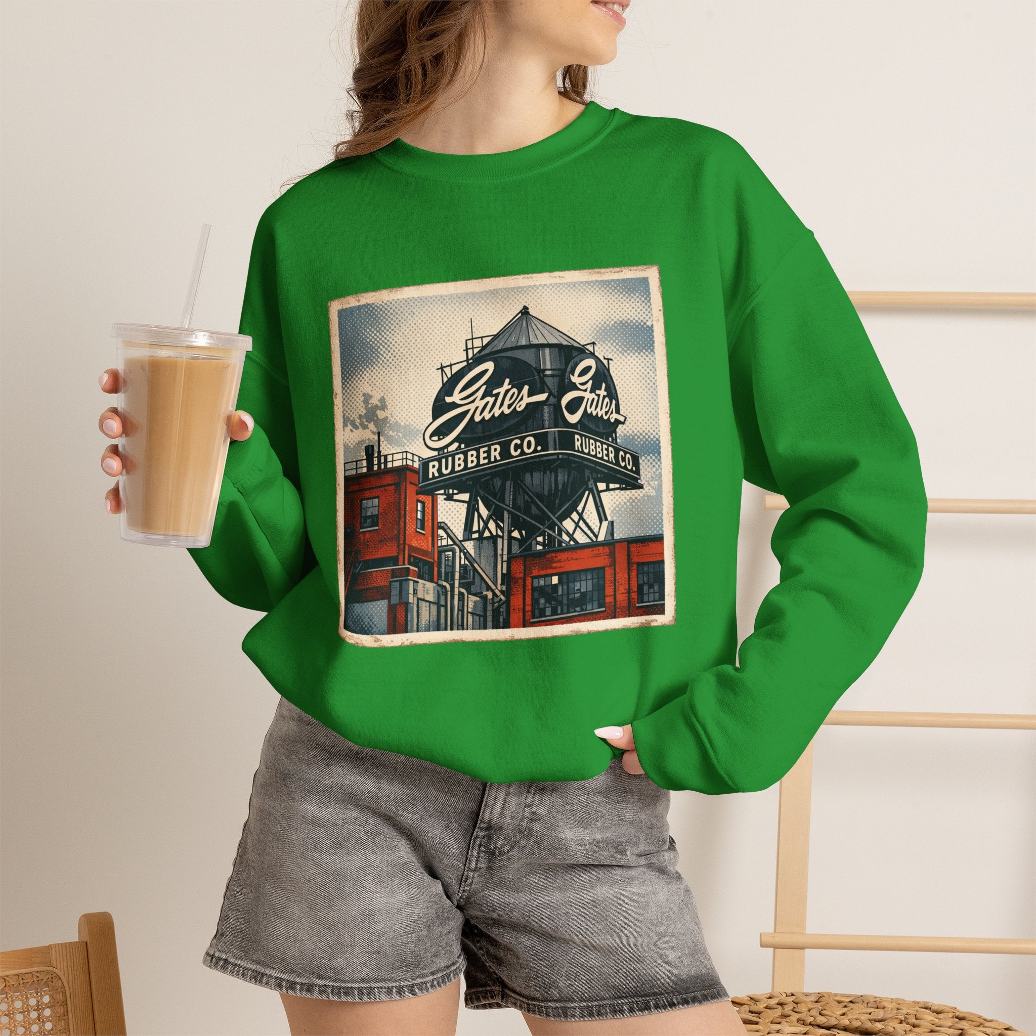 Gate's Rubber Company water tower | Native303 Sweatshirt